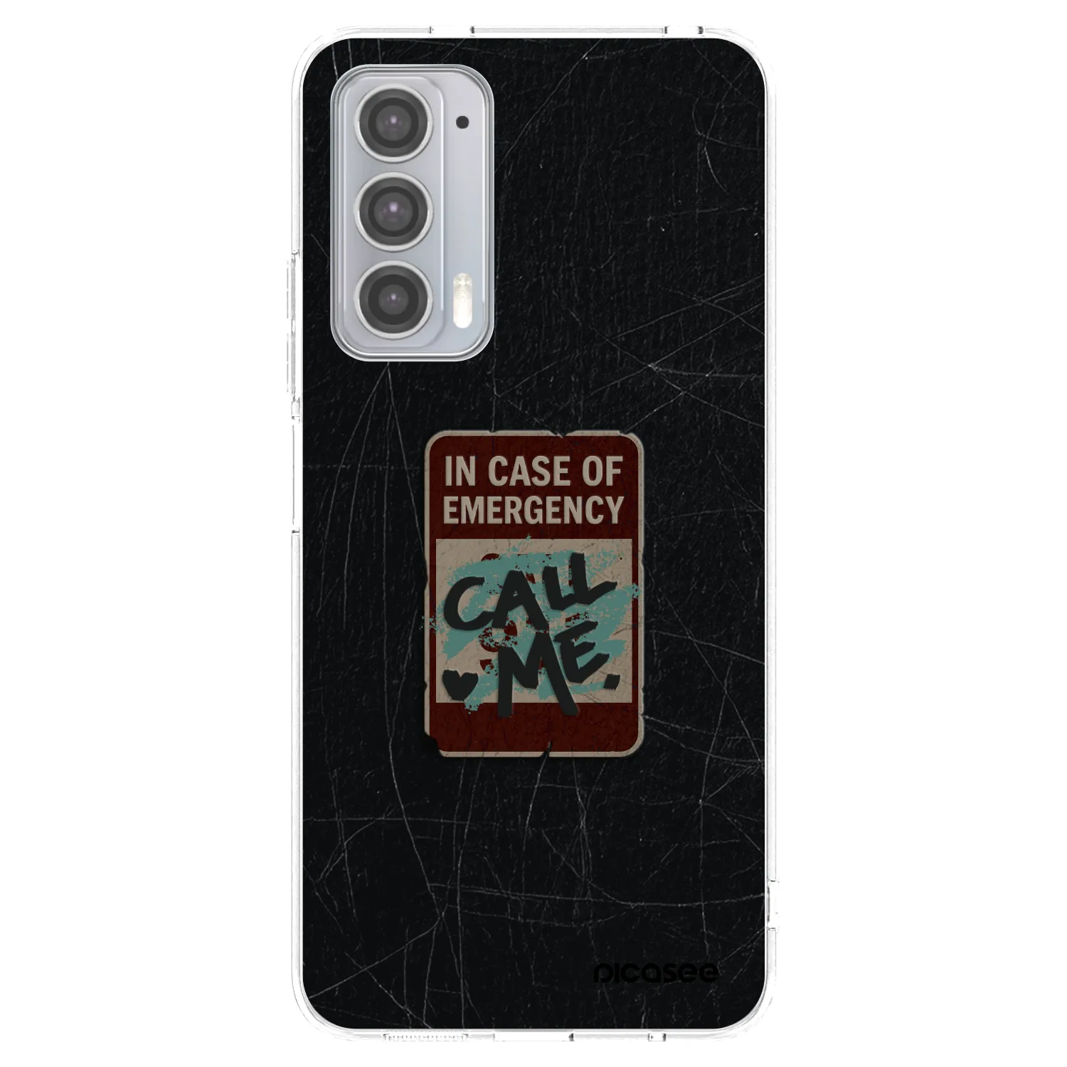 Picasee silikónový prehľadný obal pre Motorola Edge 20 - EMERGENCY