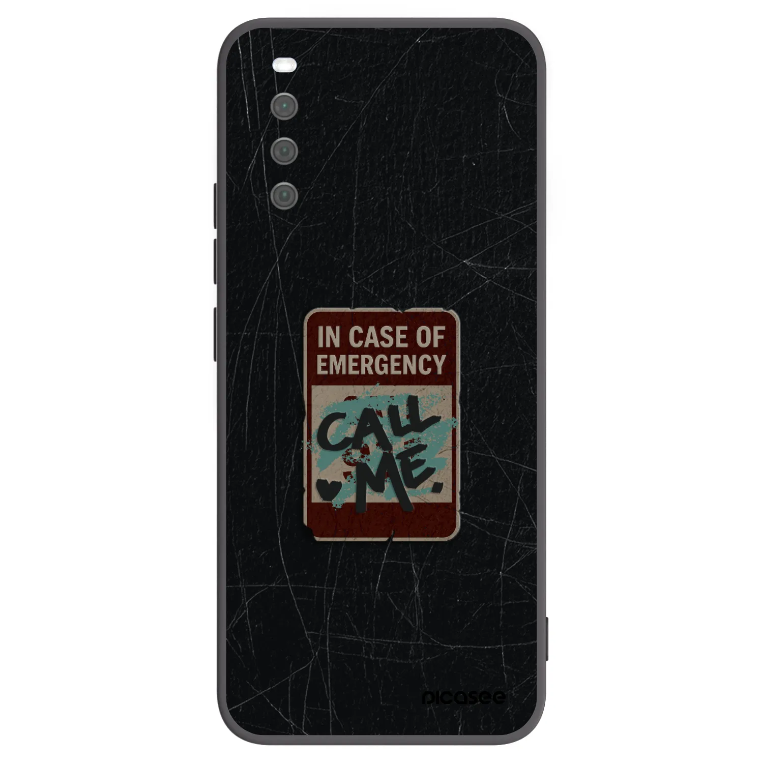 Picasee silikónový čierny obal pre Sony Xperia 10 III - EMERGENCY