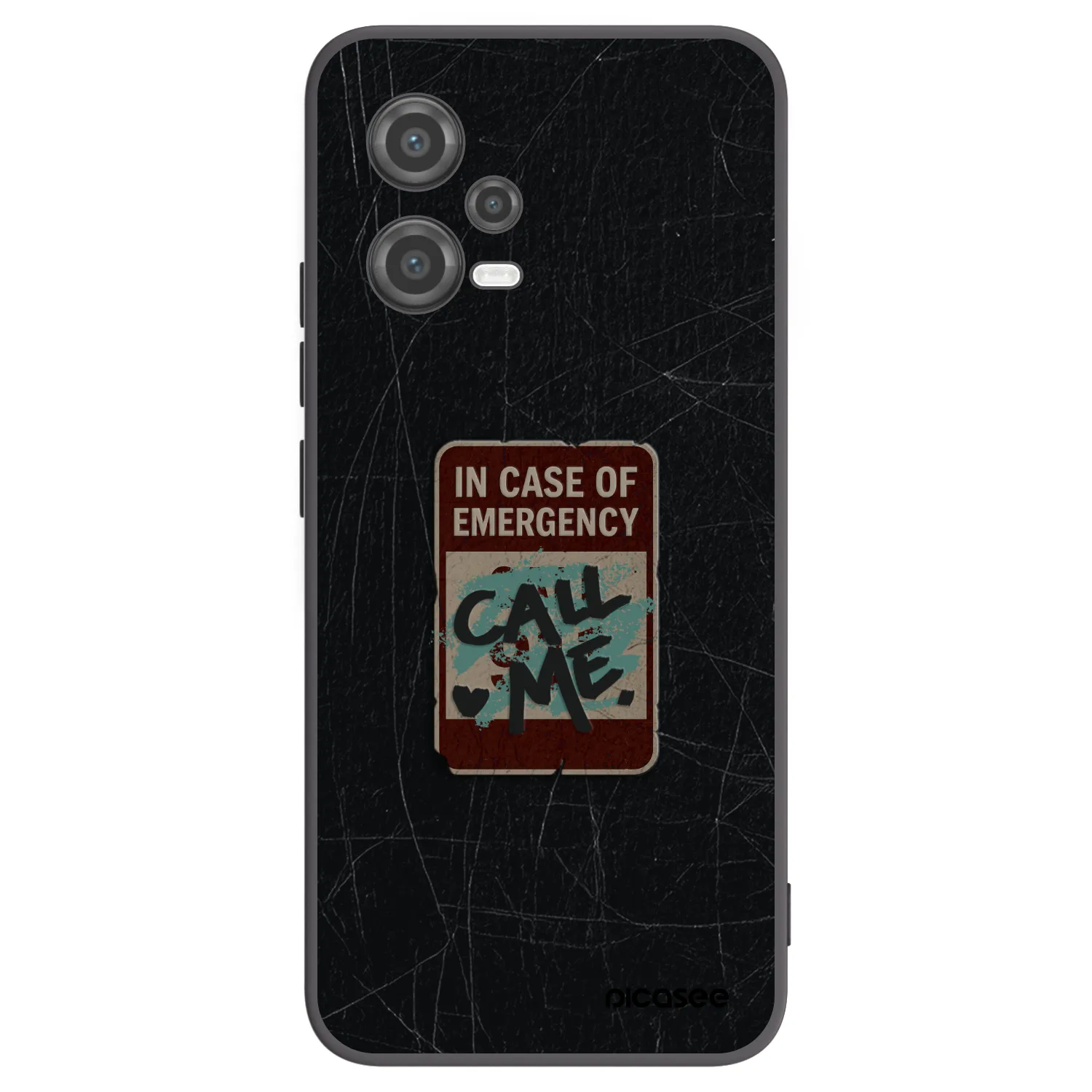 Picasee silikónový čierny obal pre Xiaomi Poco X5 - EMERGENCY