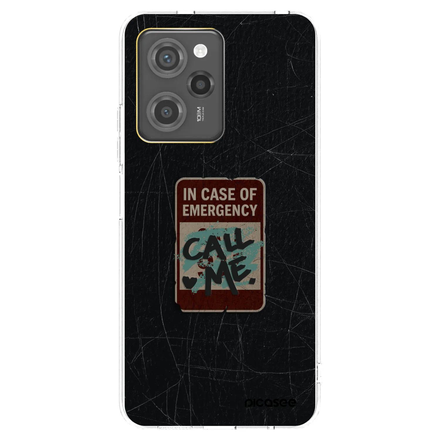 Picasee silikónový prehľadný obal pre Xiaomi Poco X5 Pro - EMERGENCY