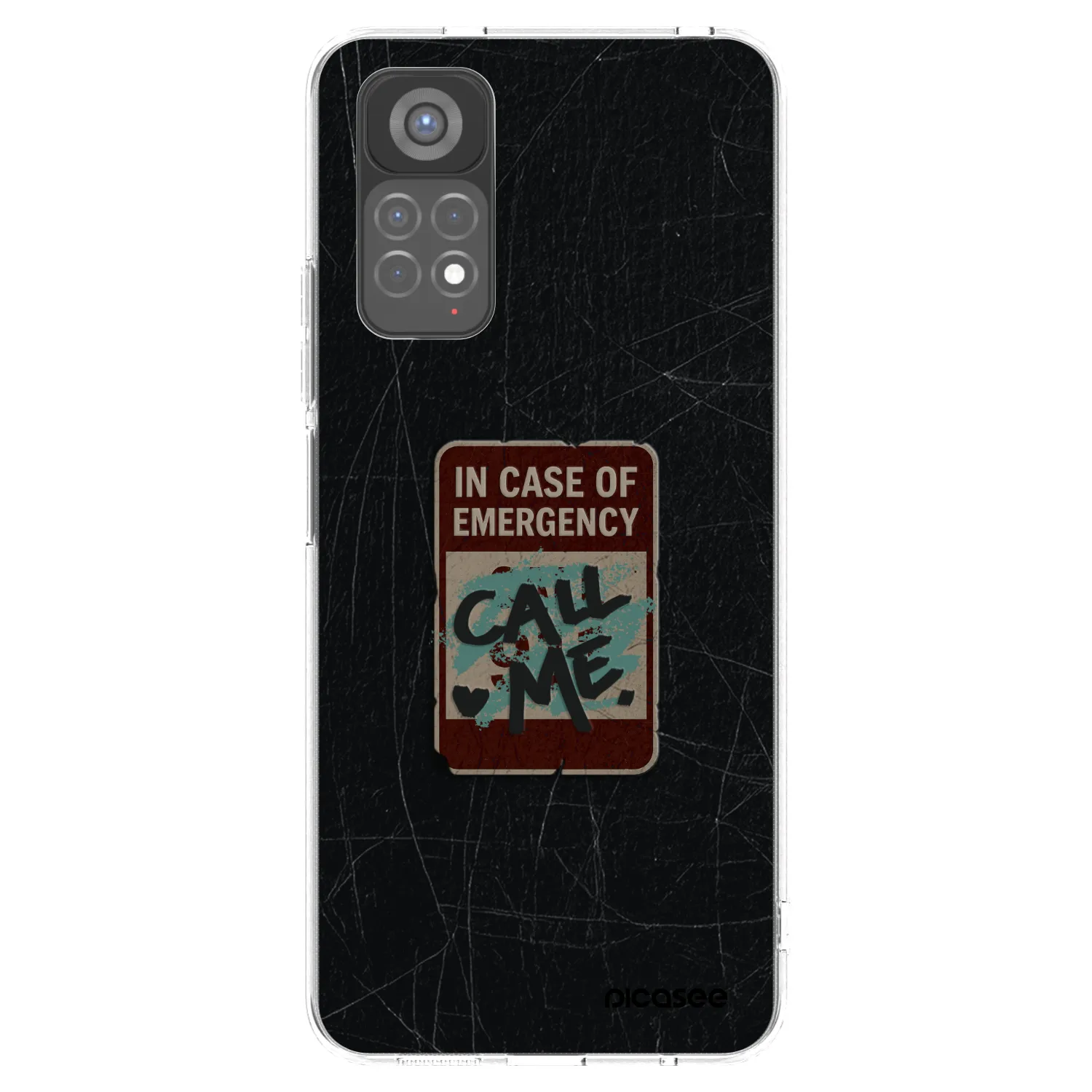 Picasee silikónový prehľadný obal pre Xiaomi Redmi Note 11S 5G - EMERGENCY