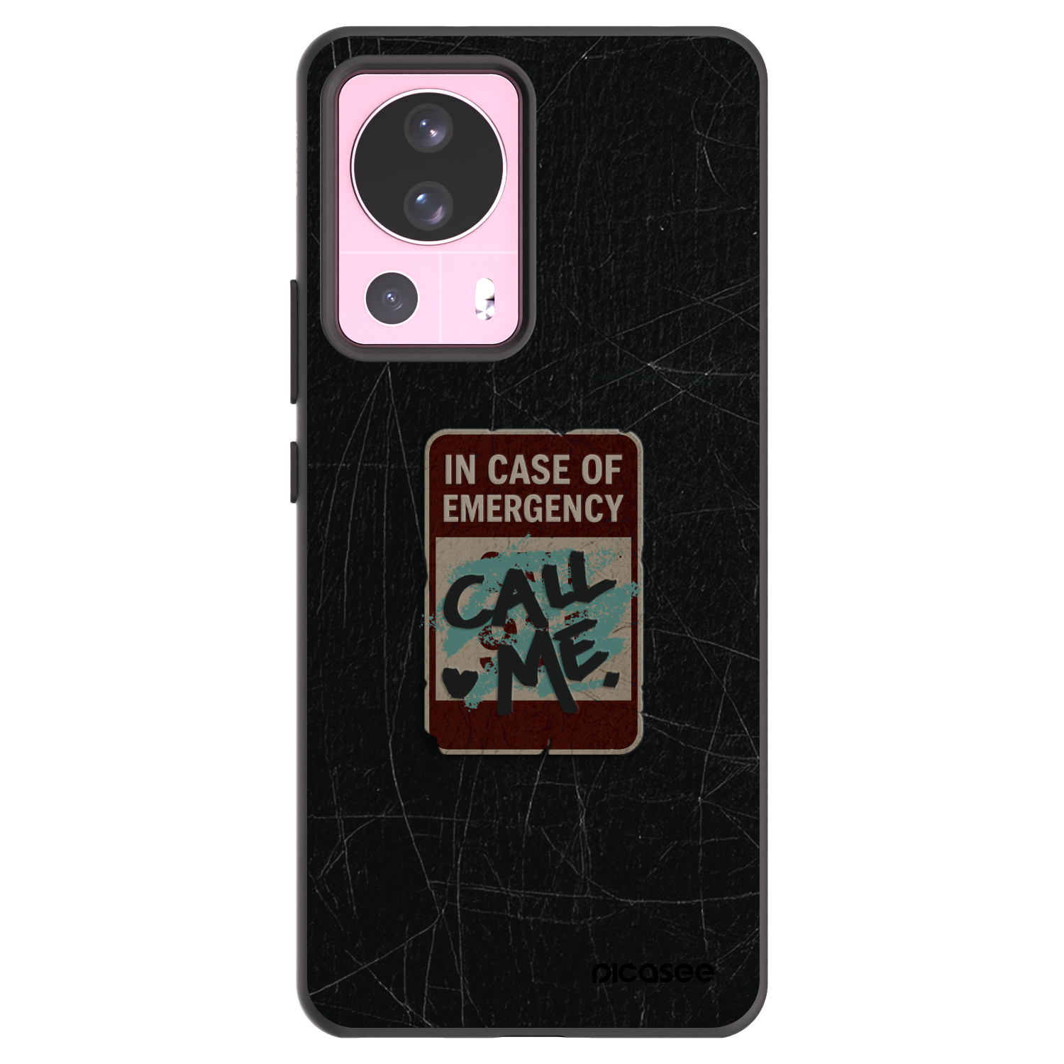 Picasee silikónový čierny obal pre Xiaomi 13 Lite - EMERGENCY