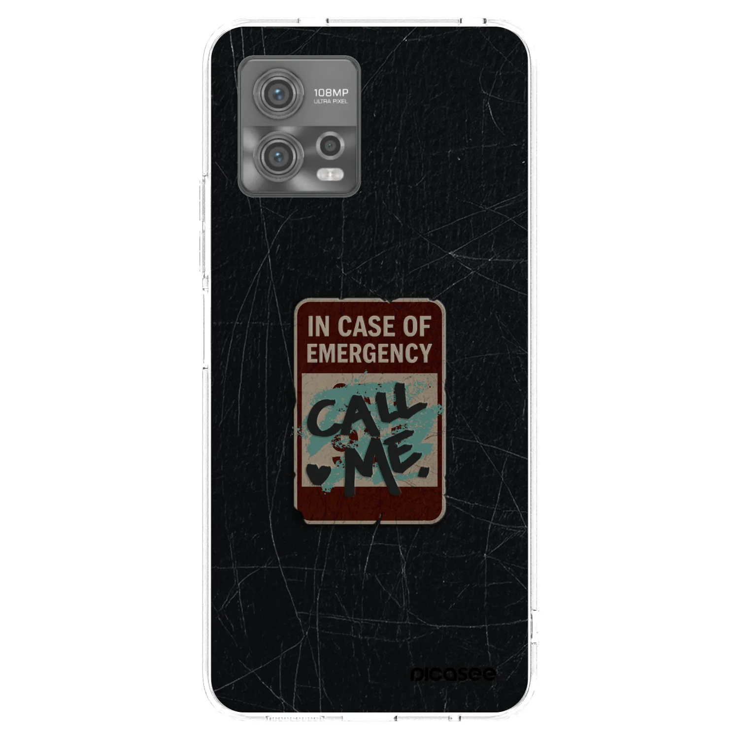 Picasee silikónový prehľadný obal pre Motorola Moto G72 - EMERGENCY