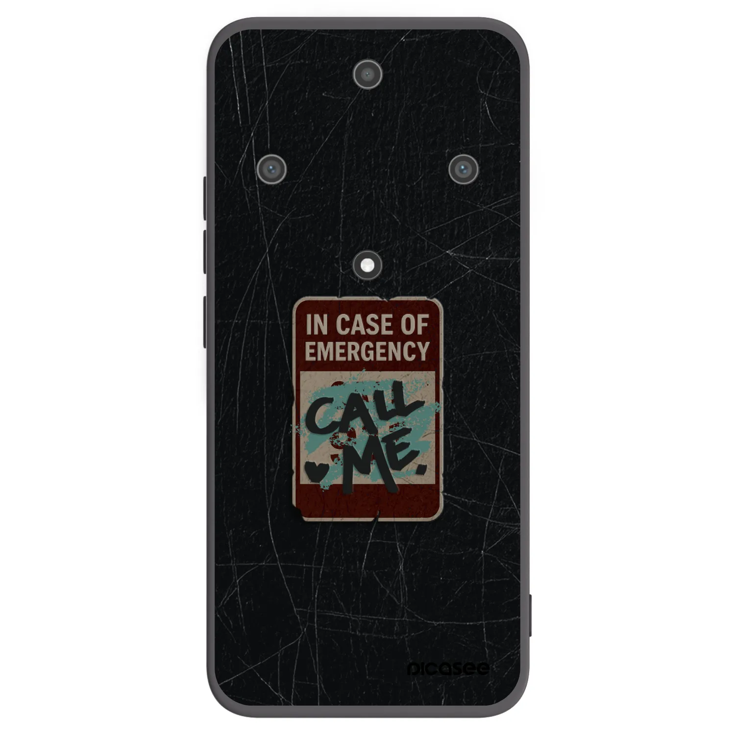 Picasee silikónový čierny obal pre Honor Magic5 Lite 5G - EMERGENCY