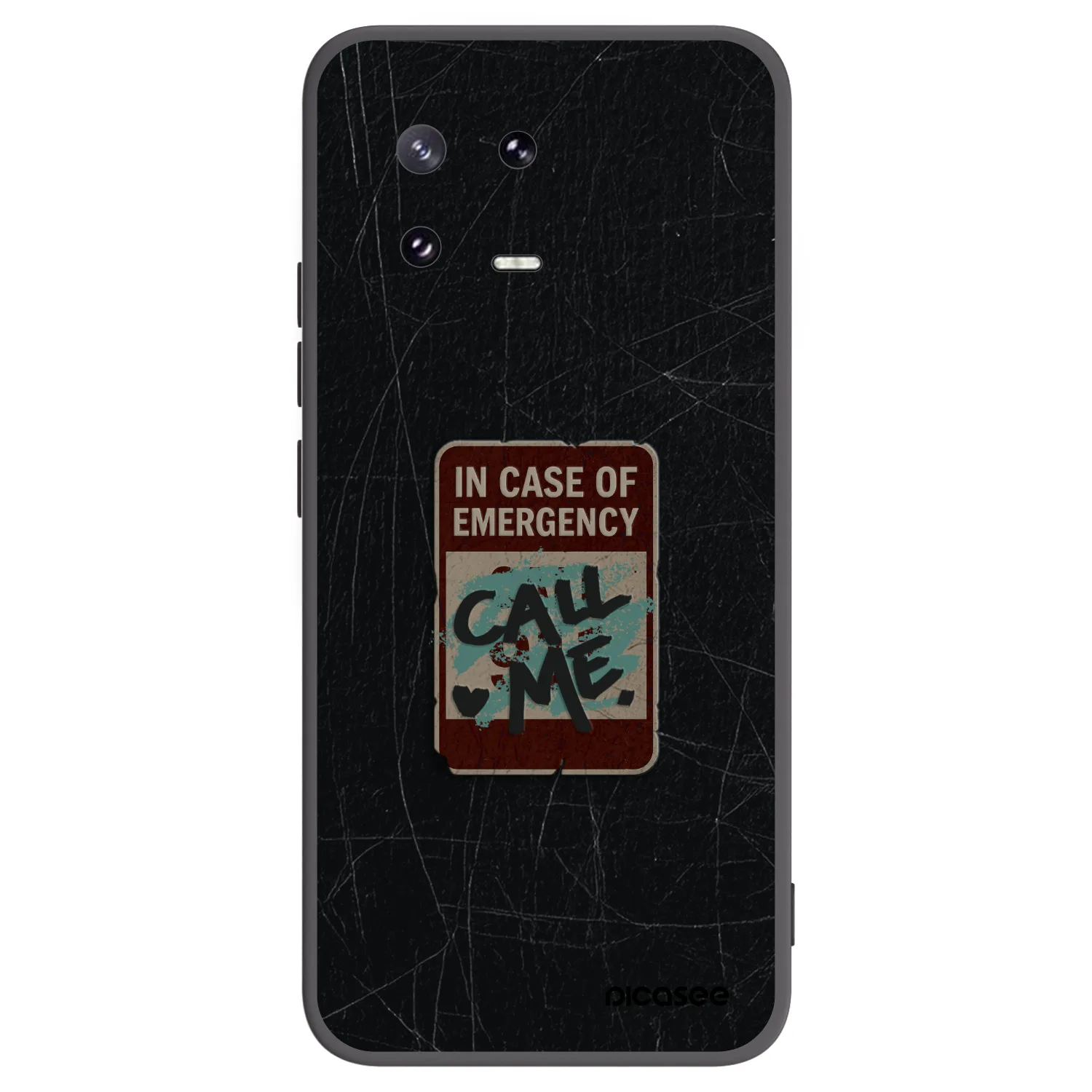 Picasee silikónový čierny obal pre Xiaomi 13 Pro - EMERGENCY