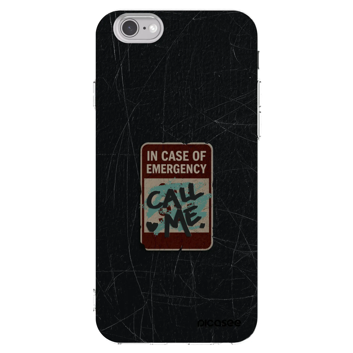 Picasee silikónový prehľadný obal pre Apple iPhone 6/6S - EMERGENCY
