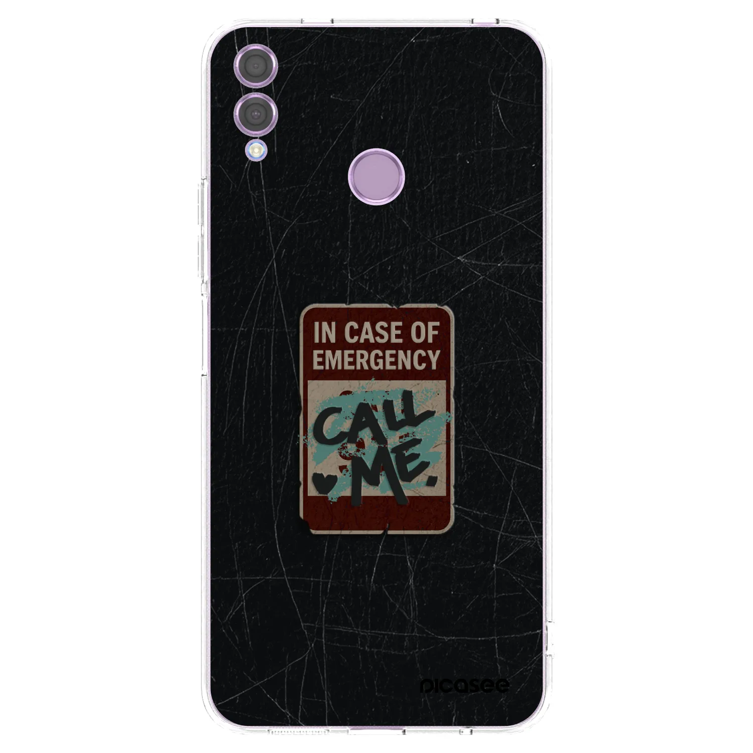 Silikónový prehľadný obal pre Honor 8X - EMERGENCY