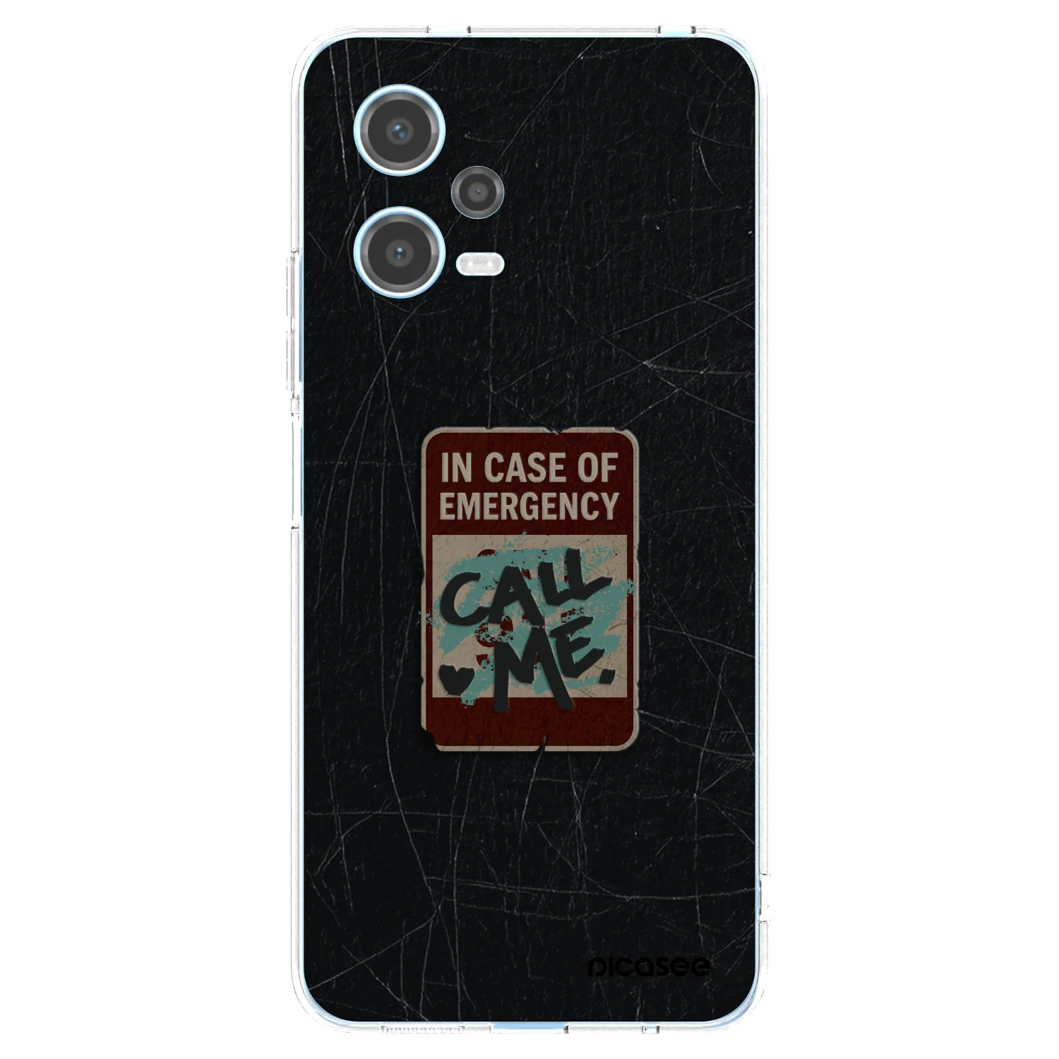 Silikónový prehľadný obal pre Xiaomi Redmi Note 12 5G - EMERGENCY