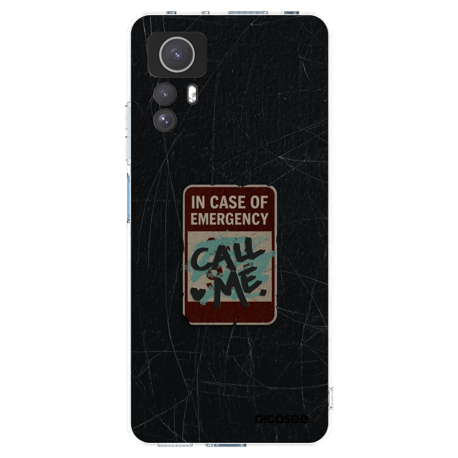 Picasee silikónový prehľadný obal pre Xiaomi Redmi Note 12S - EMERGENCY