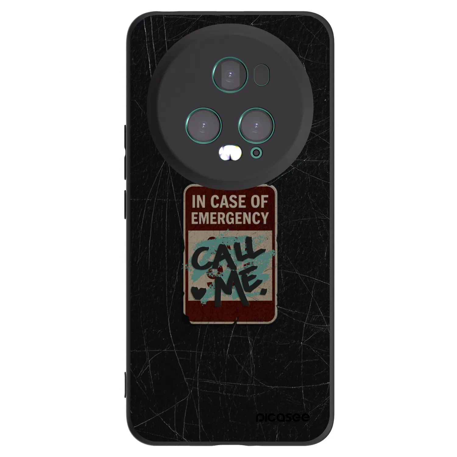 Picasee silikónový čierny obal pre Honor Magic5 Pro - EMERGENCY
