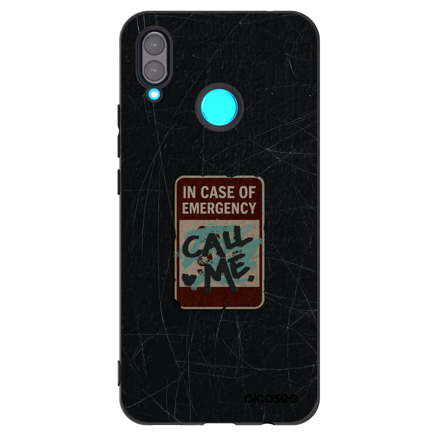 Picasee silikónový čierny obal pre Huawei Nova 3 - EMERGENCY