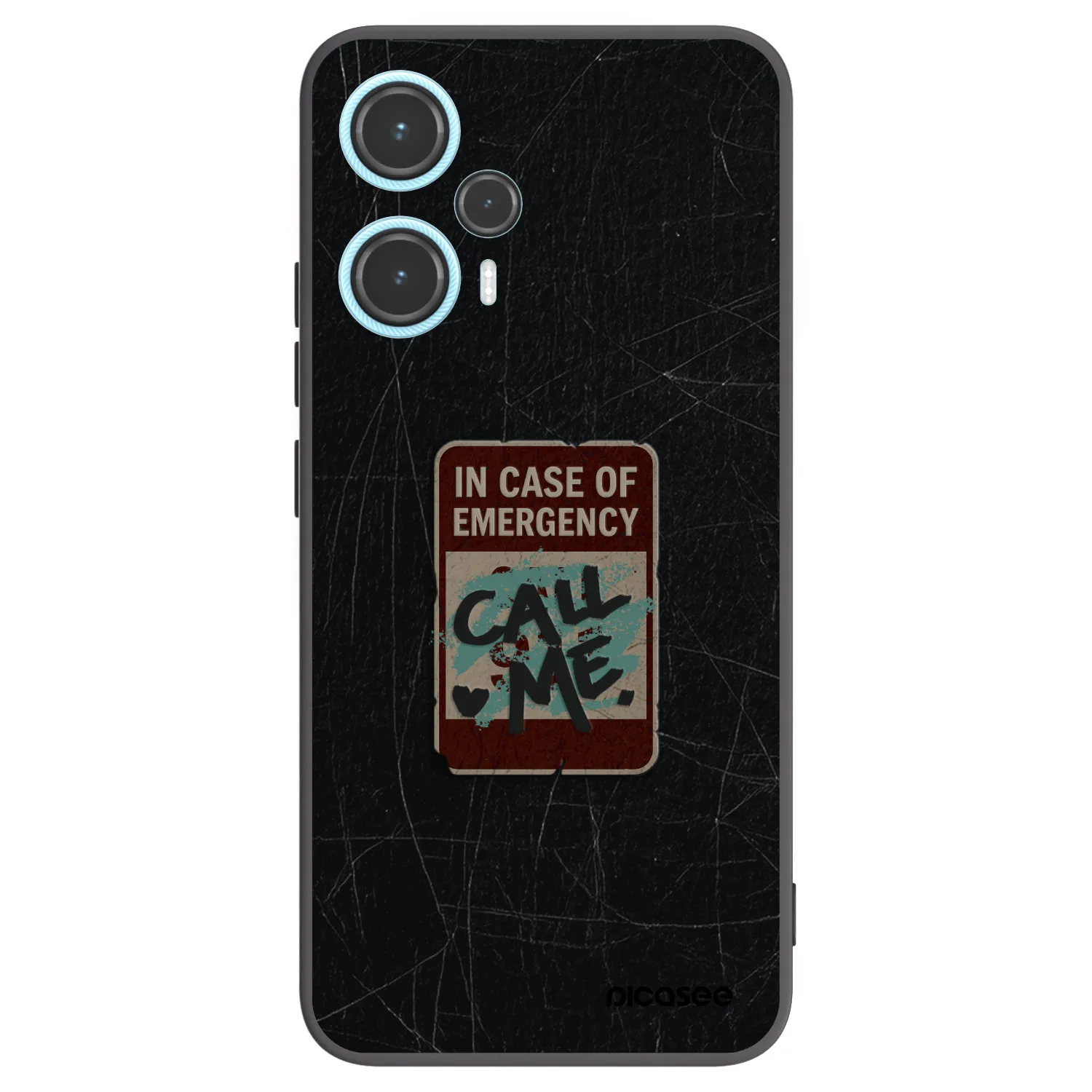 Picasee silikónový čierny obal pre Xiaomi Poco F5 - EMERGENCY