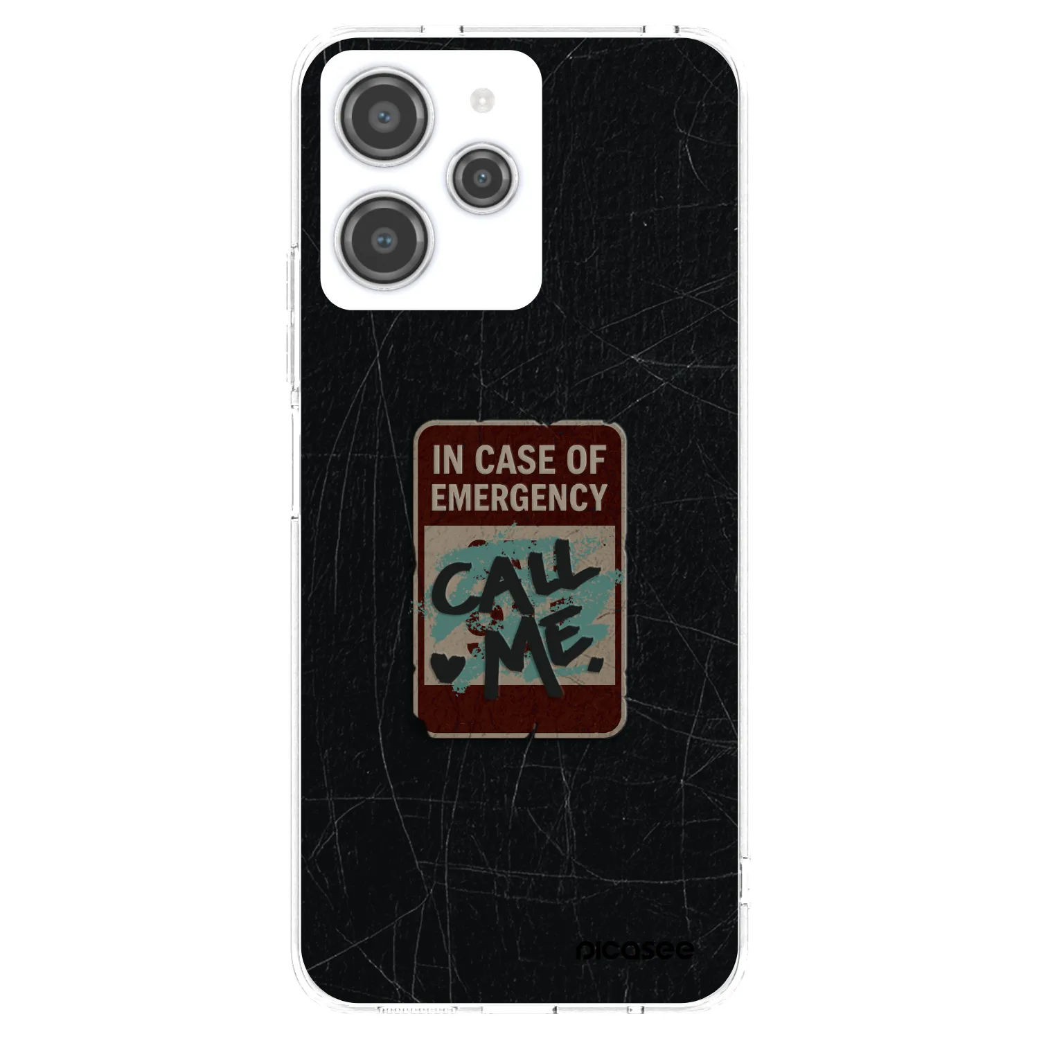 Silikónový prehľadný obal pre Xiaomi Redmi 12 4G - EMERGENCY