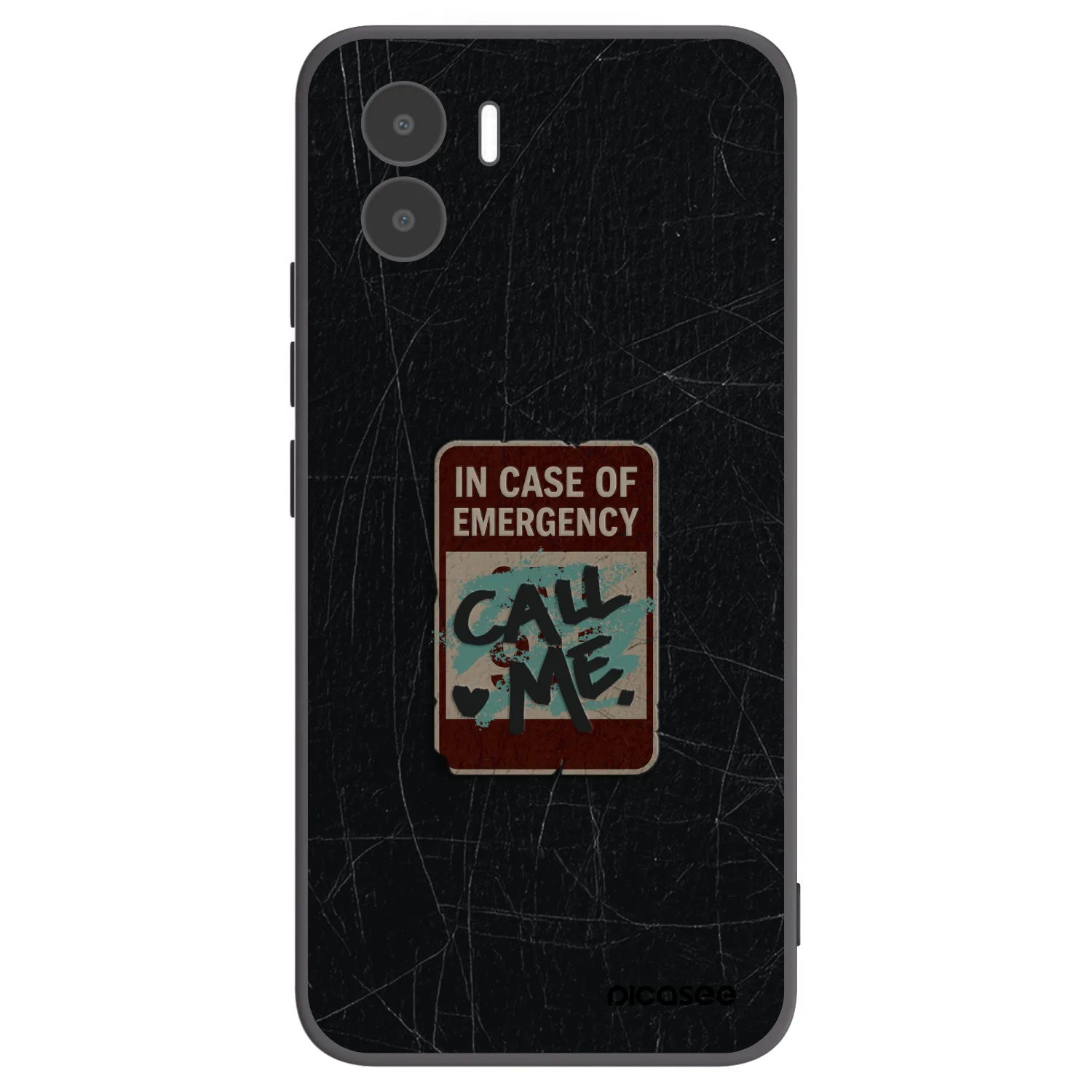 Picasee silikónový čierny obal pre Xiaomi Redmi A2 - EMERGENCY