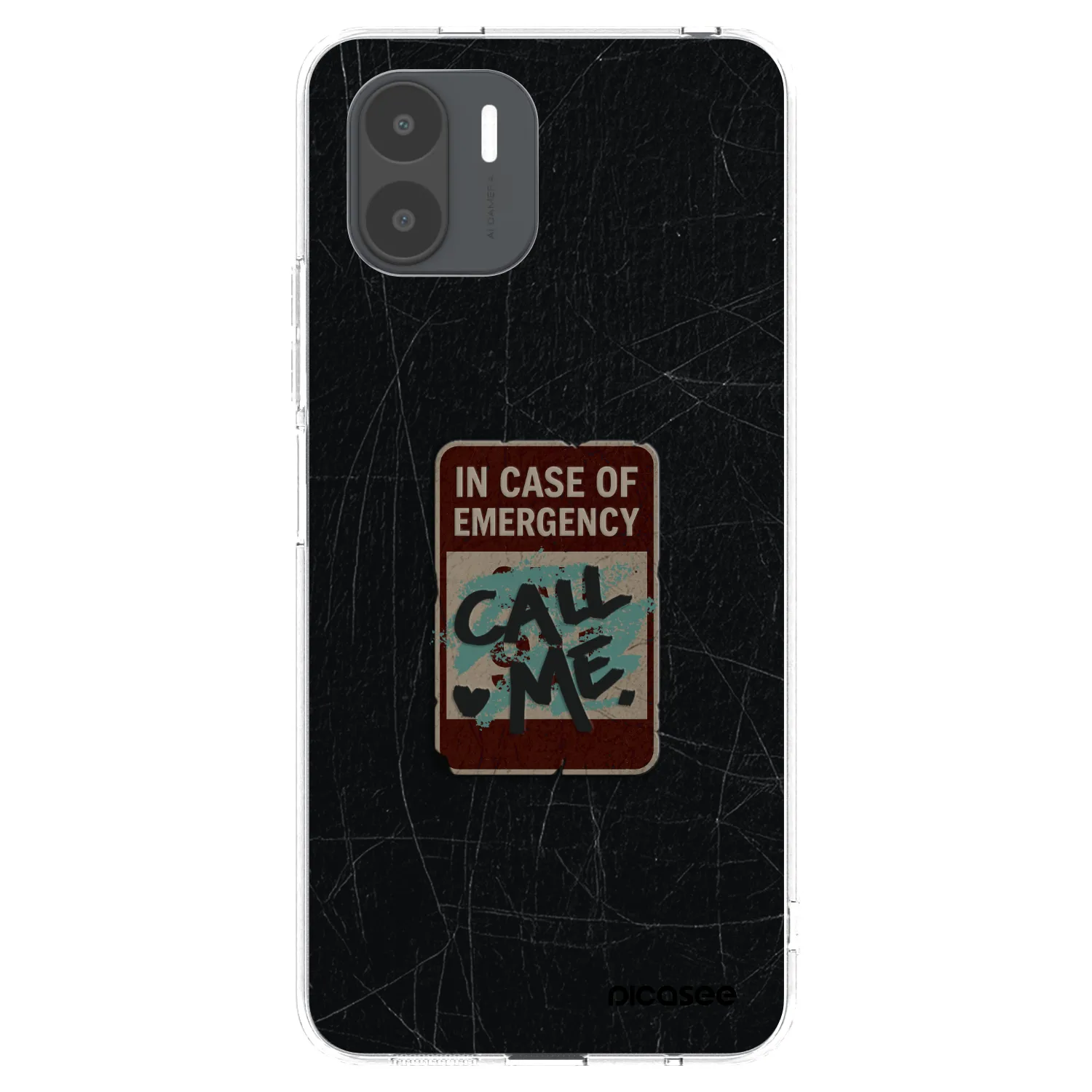 Picasee silikónový prehľadný obal pre Xiaomi Redmi A2 - EMERGENCY