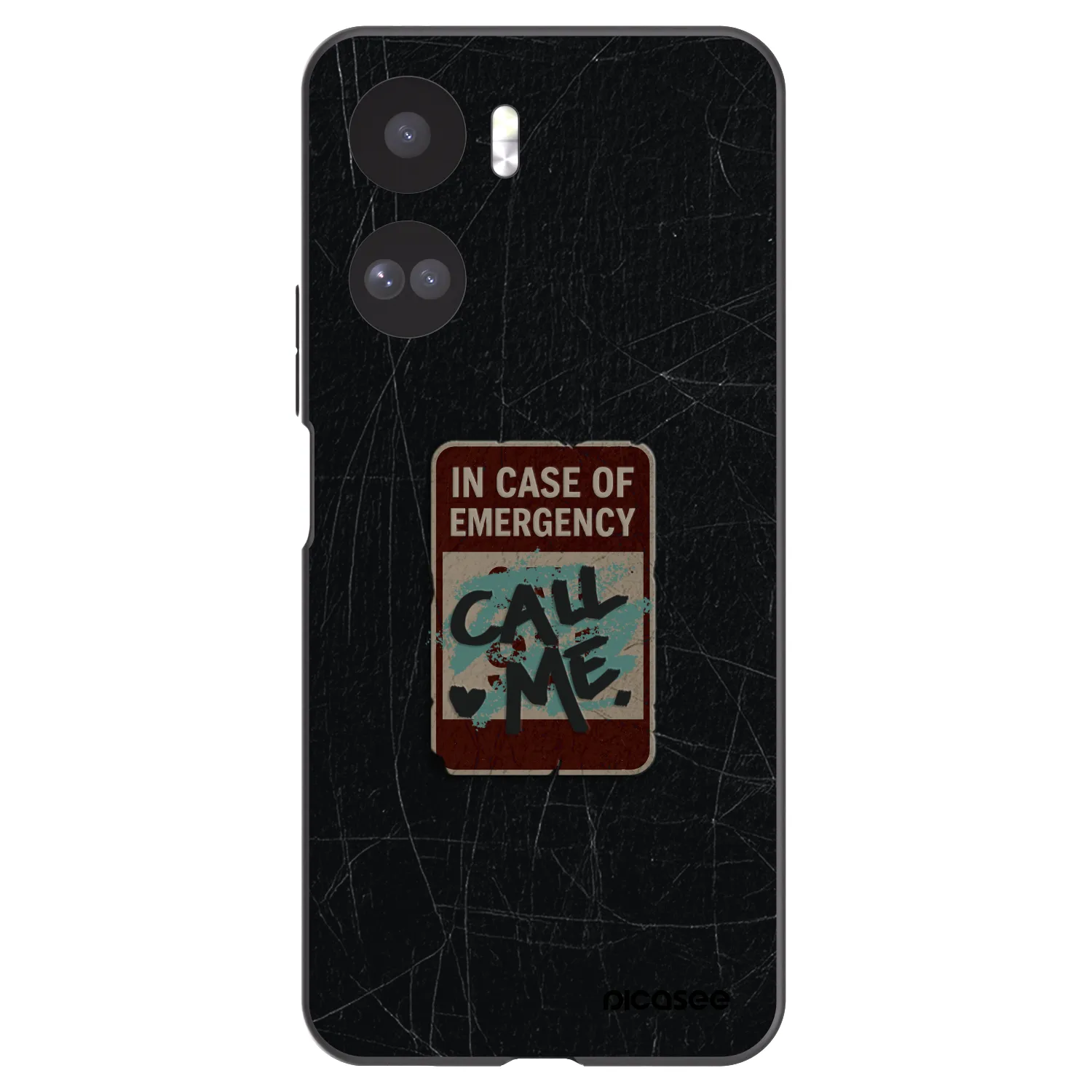 Picasee silikónový čierny obal pre Honor 90 Lite 5G - EMERGENCY