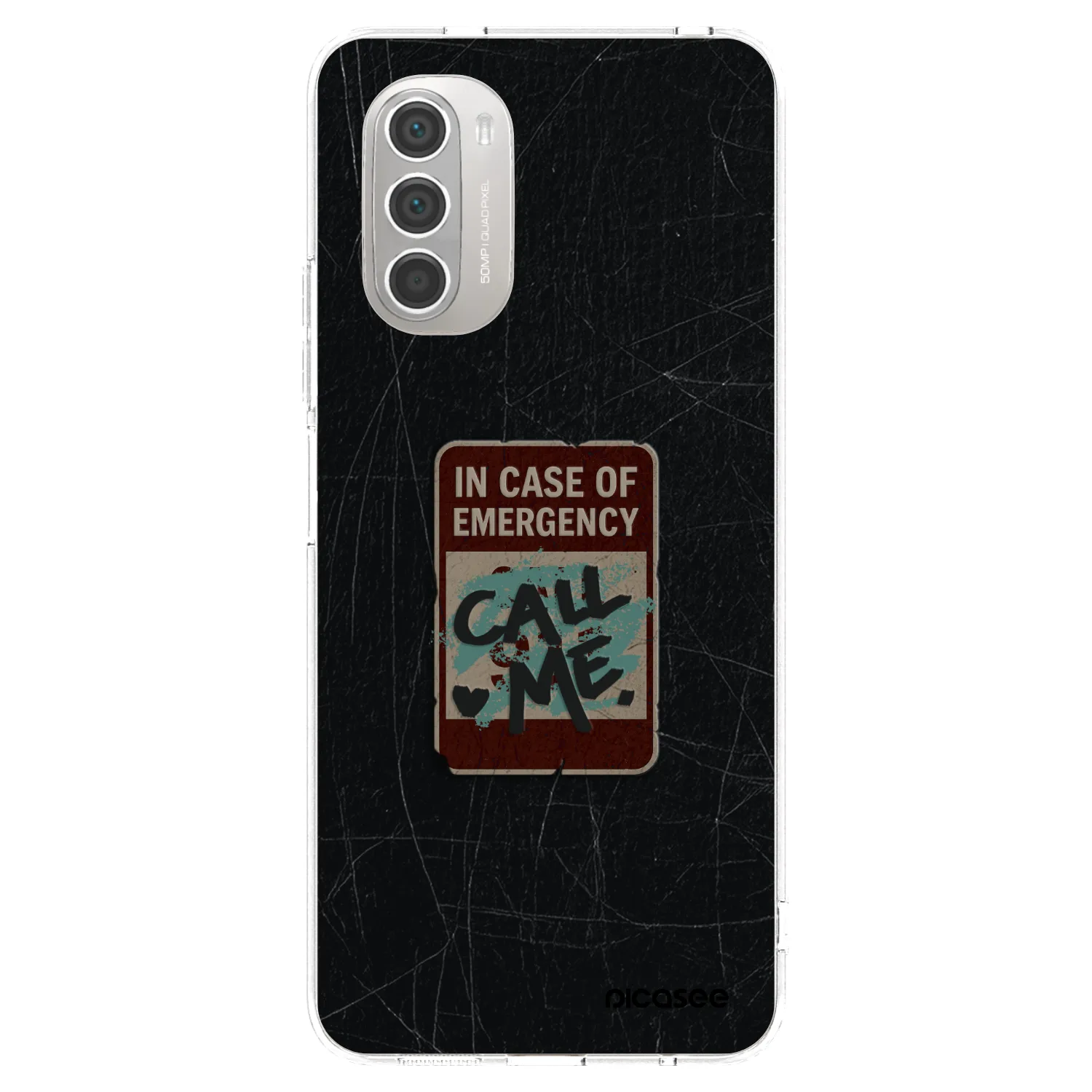 Picasee silikónový prehľadný obal pre Motorola Moto G51 - EMERGENCY