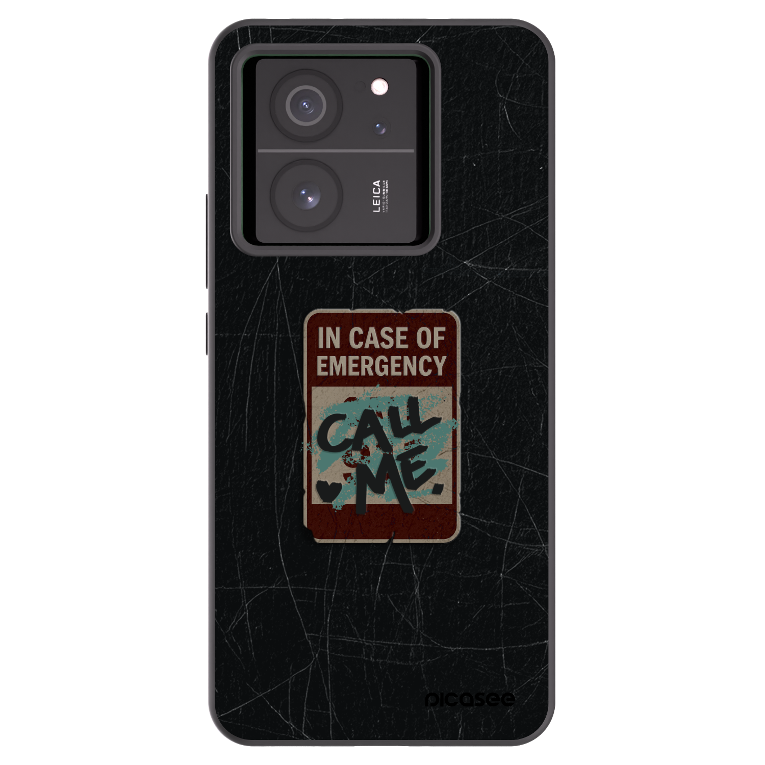 Picasee silikónový čierny obal pre Xiaomi 13T - EMERGENCY