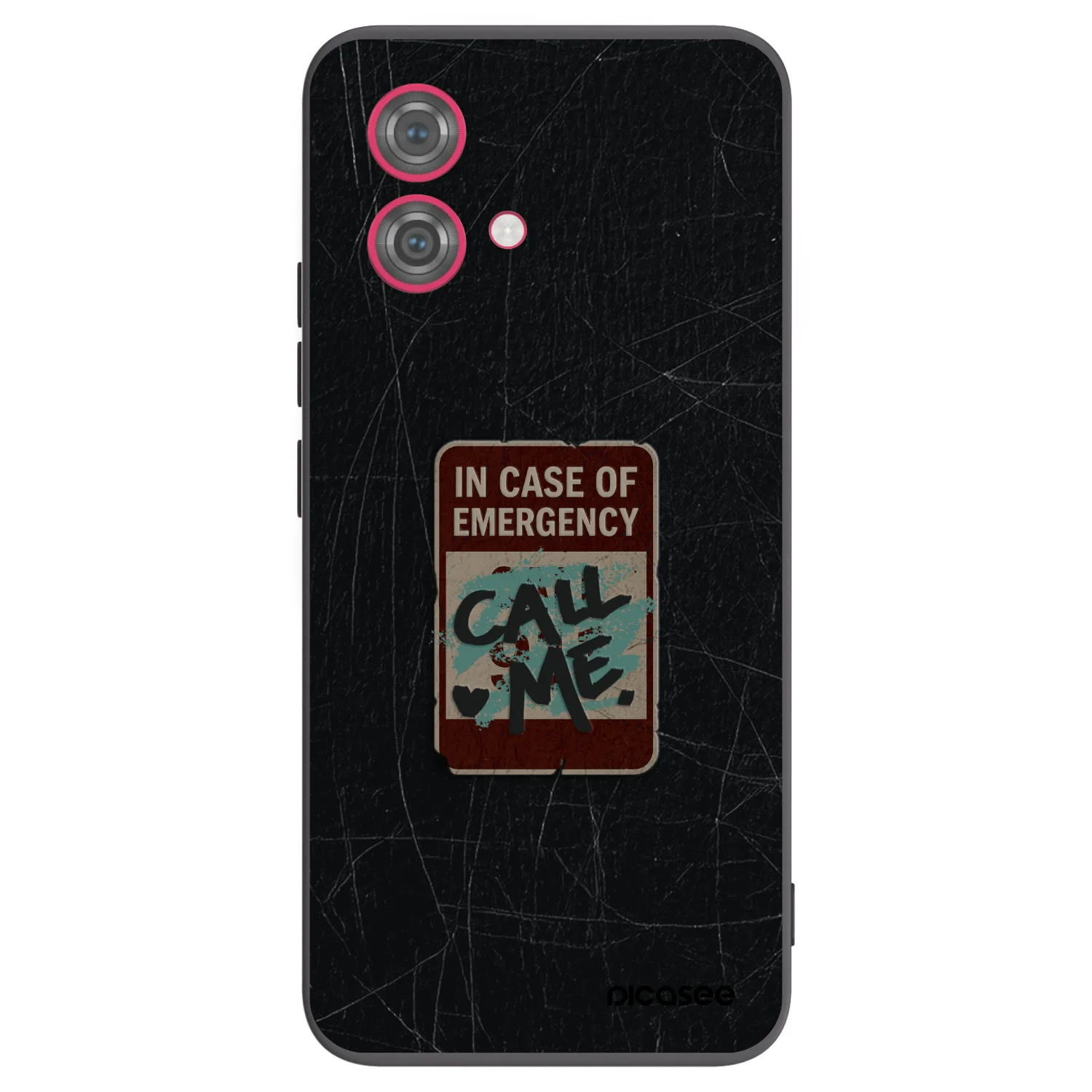 Silikónový čierny obal pre Motorola Moto G84 5G - EMERGENCY