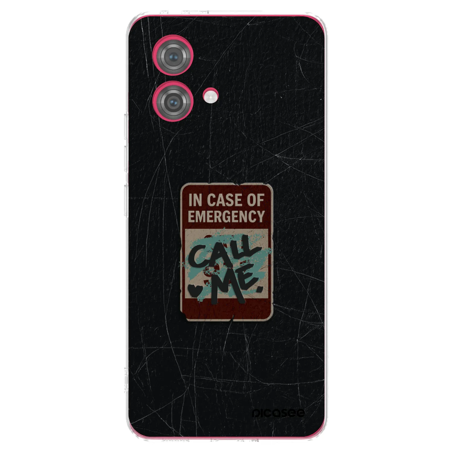 Silikónový prehľadný obal pre Motorola Moto G84 5G - EMERGENCY