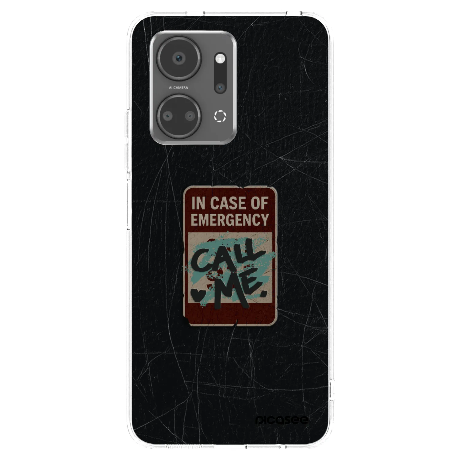 Picasee silikónový prehľadný obal pre Honor X7a - EMERGENCY
