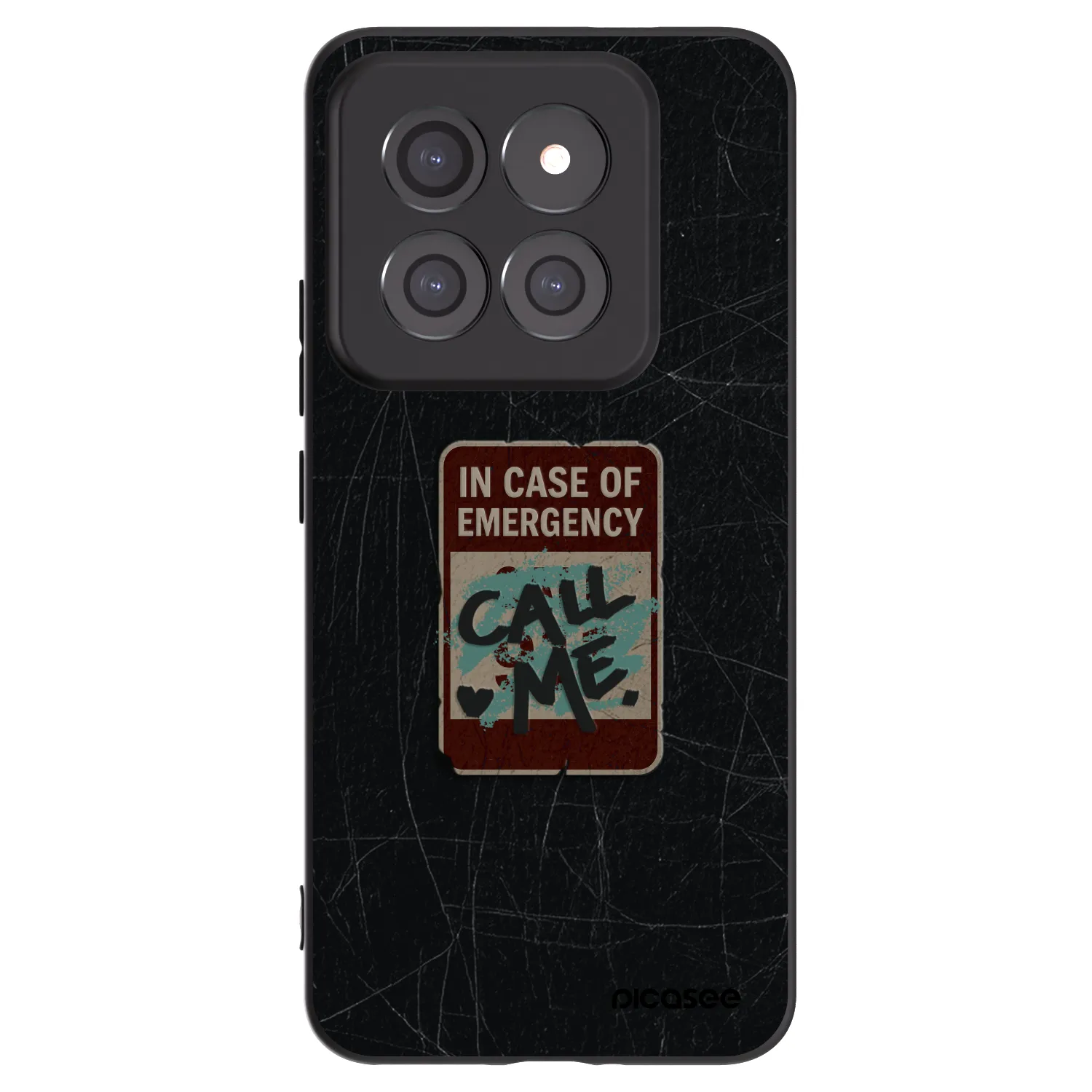 Picasee silikónový čierny obal pre Xiaomi 14 Pro - EMERGENCY