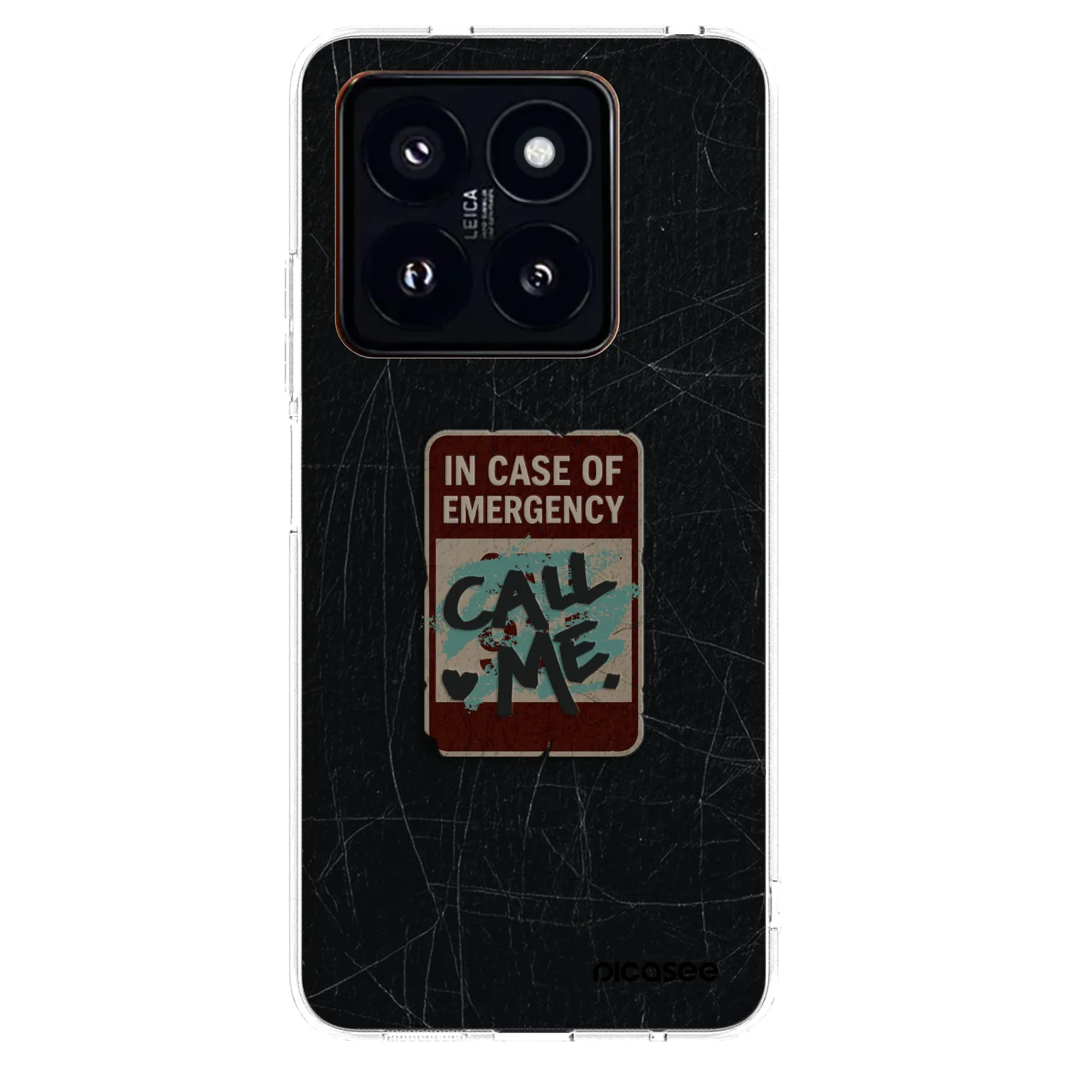 Silikónový prehľadný obal pre Xiaomi 14 Pro - EMERGENCY