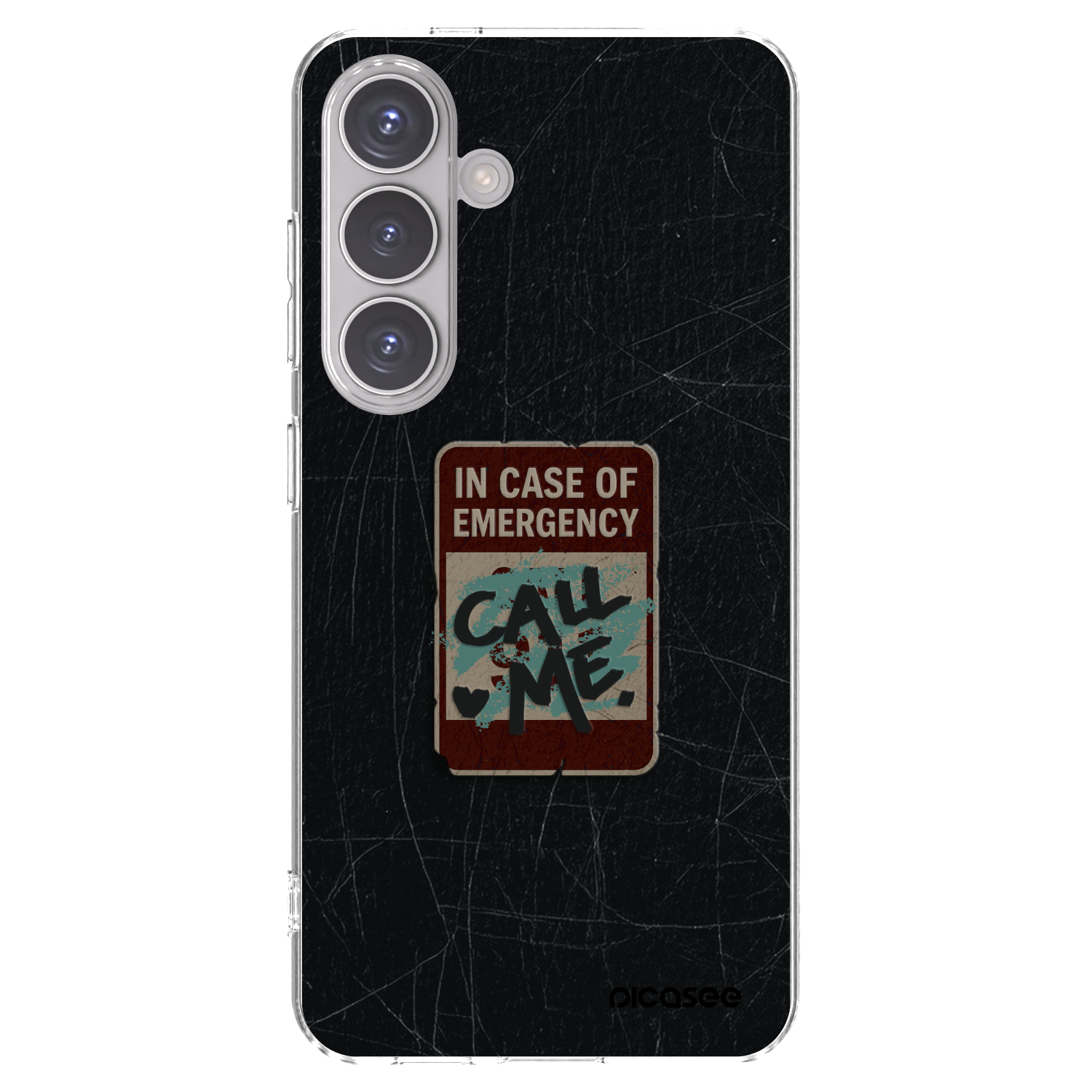 Picasee silikónový prehľadný obal pre Samsung Galaxy S24 S921B 5G - EMERGENCY