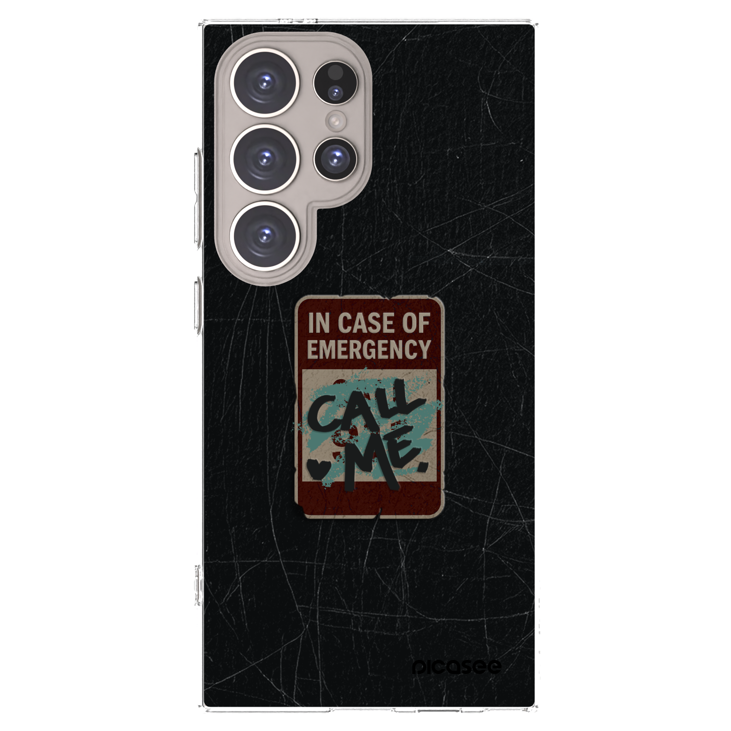 Picasee silikónový prehľadný obal pre Samsung Galaxy S24 Ultra S928B 5G - EMERGENCY
