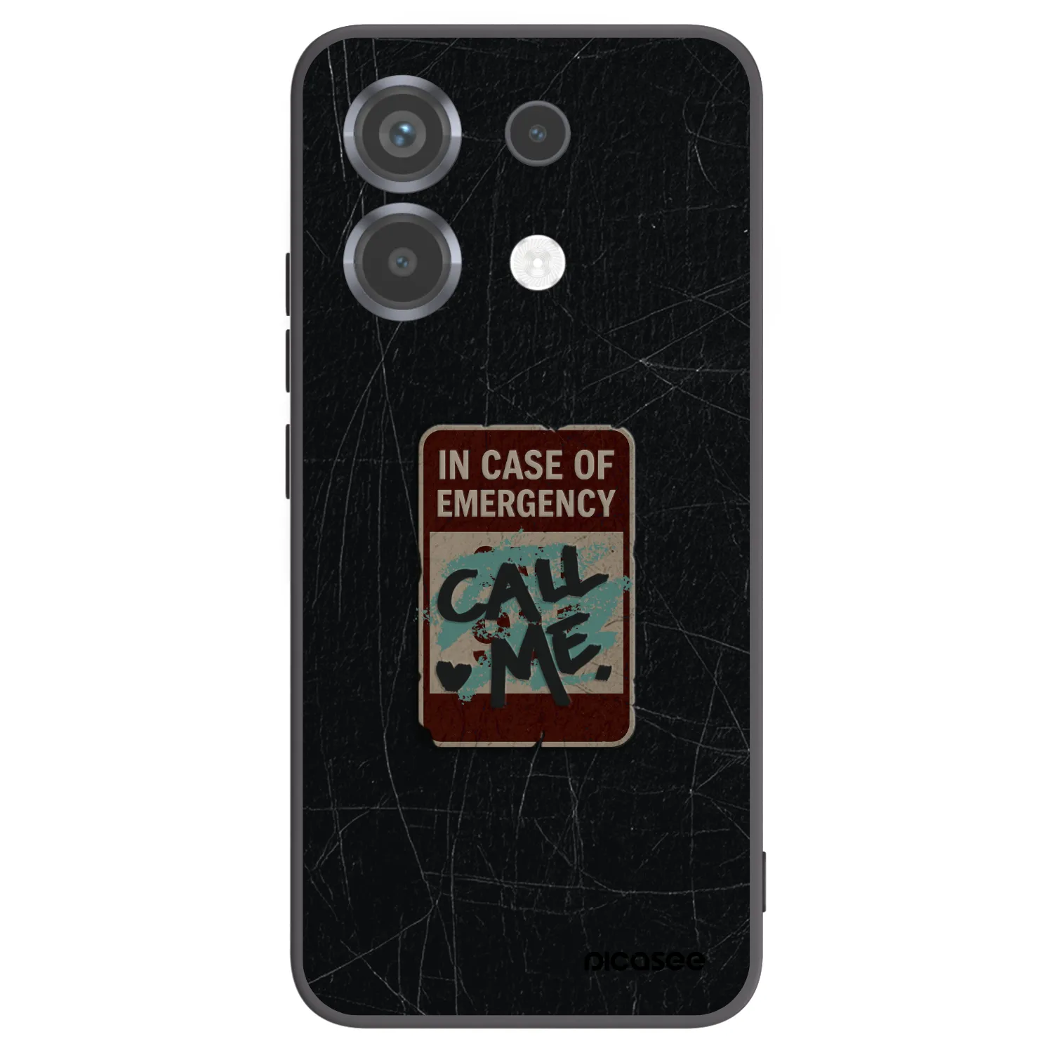 Picasee silikónový čierny obal pre Xiaomi Poco X6 - EMERGENCY
