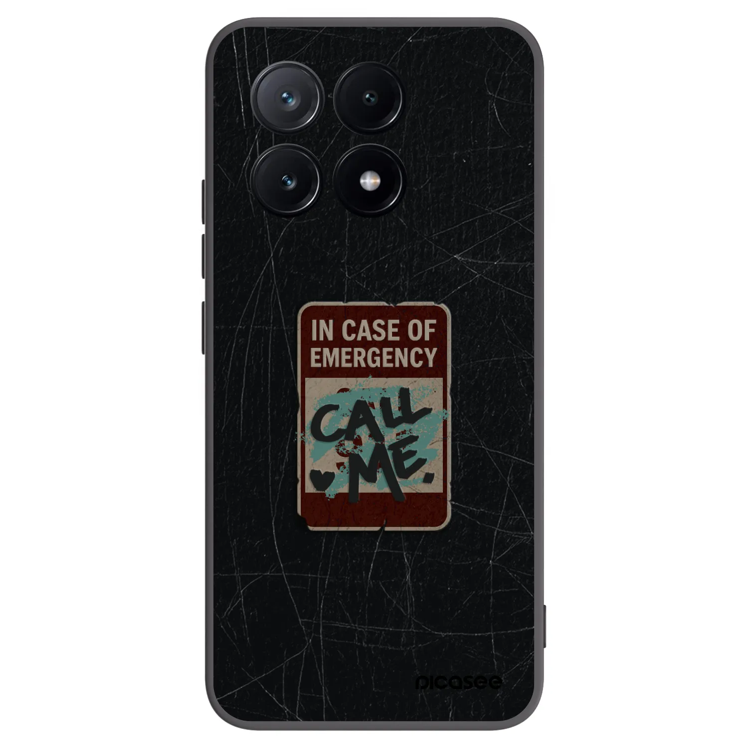 Picasee silikónový čierny obal pre Xiaomi Poco X6 Pro - EMERGENCY