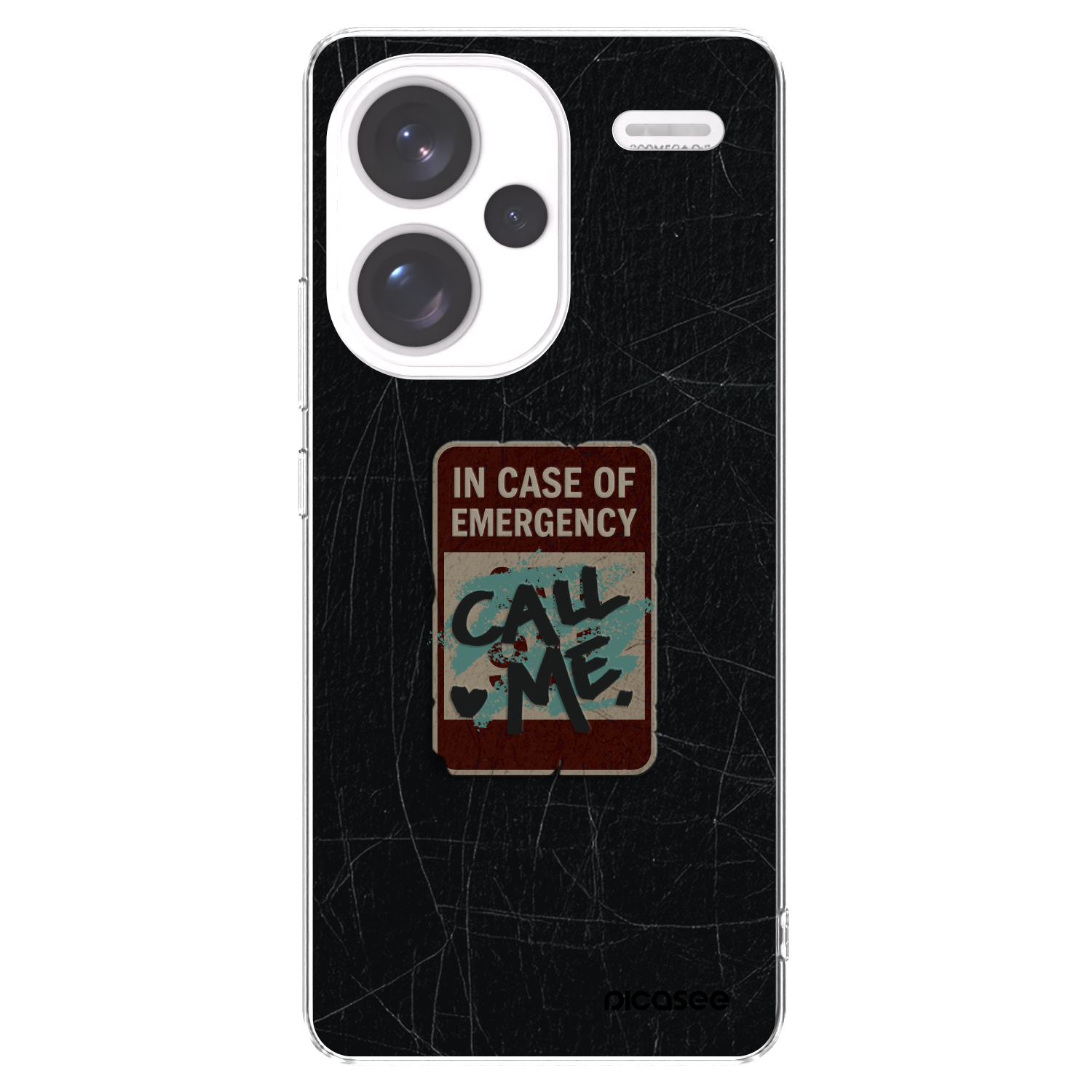 Silikónový prehľadný obal pre Xiaomi Redmi Note 13 Pro+ 5G - EMERGENCY