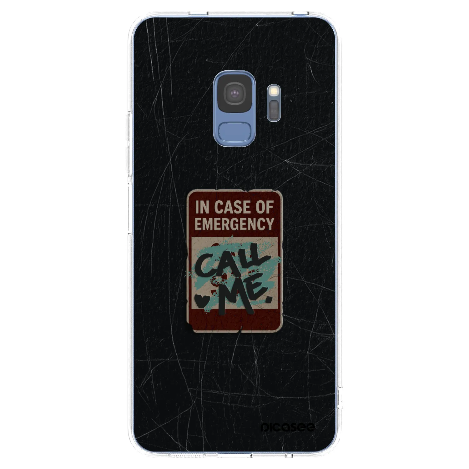Picasee silikónový prehľadný obal pre Samsung Galaxy S9 G960F - EMERGENCY