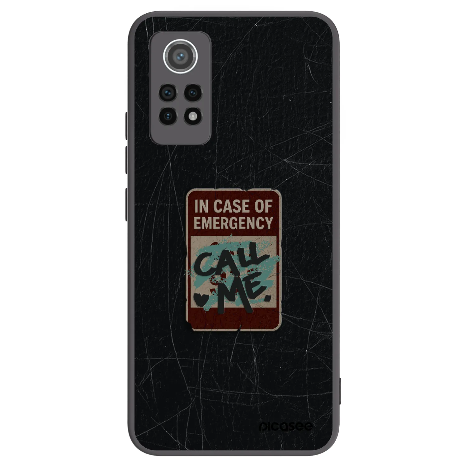 Picasee silikónový čierny obal pre Xiaomi Redmi Note 12 Pro 4G - EMERGENCY