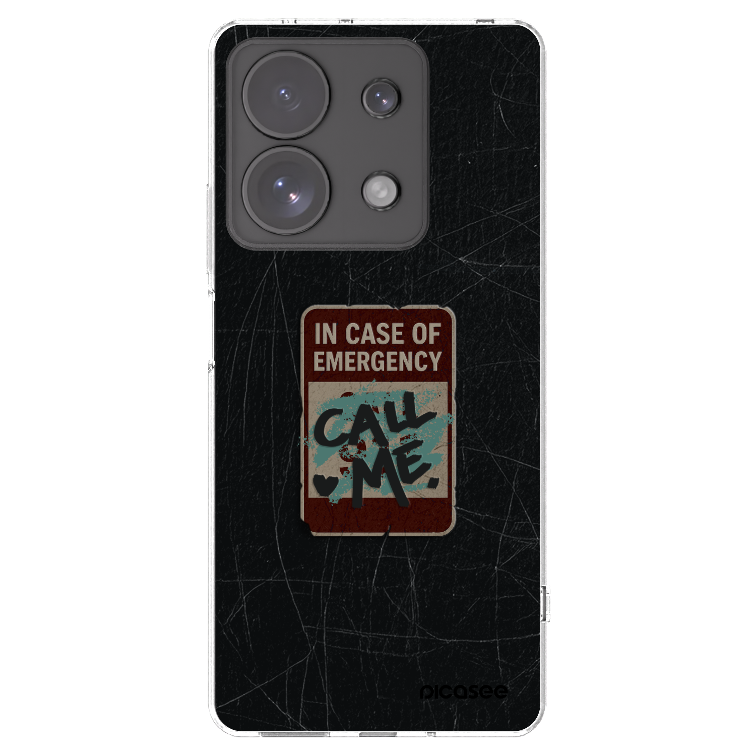Silikónový prehľadný obal pre Xiaomi Redmi Note 13 Pro 4G - EMERGENCY