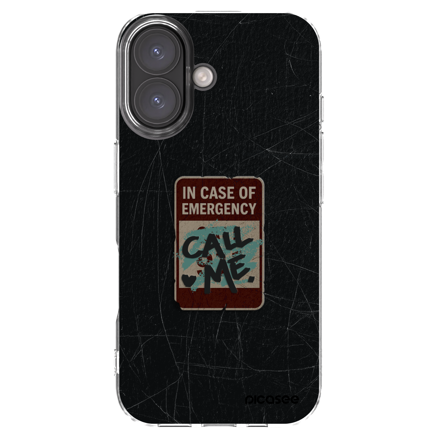 Picasee silikónový prehľadný obal pre Apple iPhone 16 - EMERGENCY