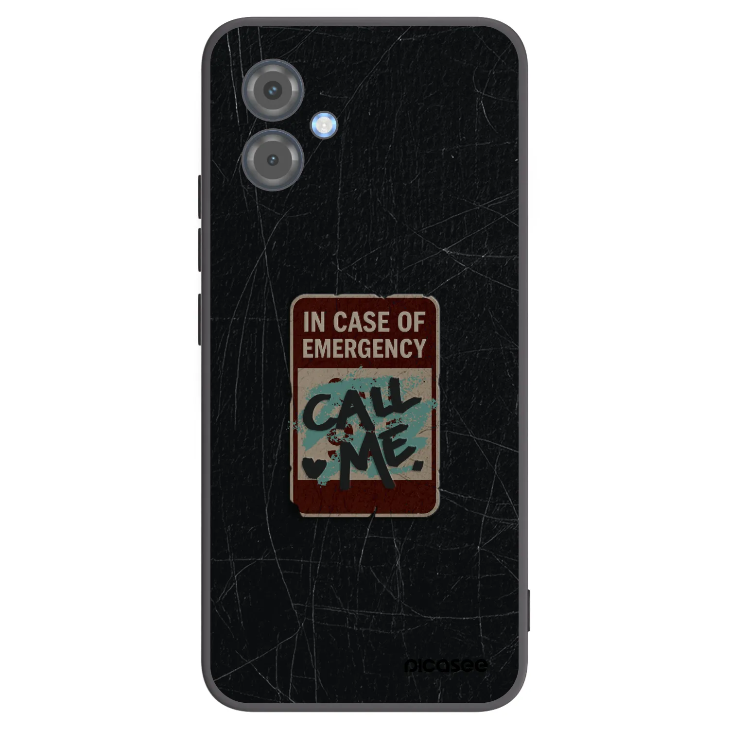 Picasee silikónový čierny obal pre Motorola Moto G14 - EMERGENCY