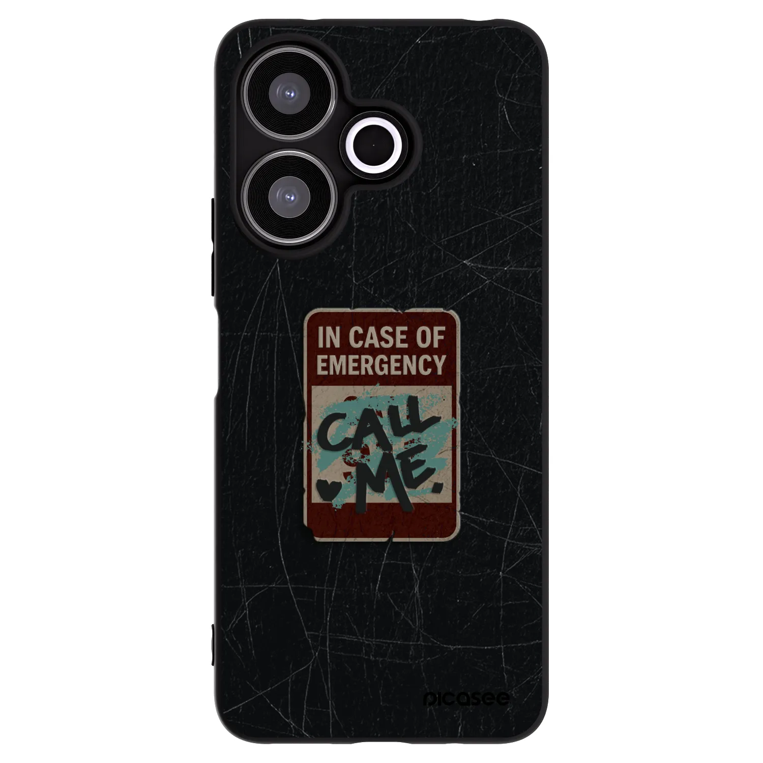 Silikónový čierny obal pre Xiaomi Redmi 13 4G - EMERGENCY
