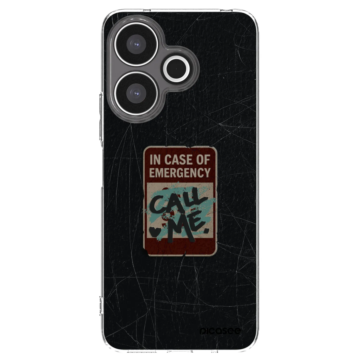 Silikónový prehľadný obal pre Xiaomi Redmi 13 4G - EMERGENCY