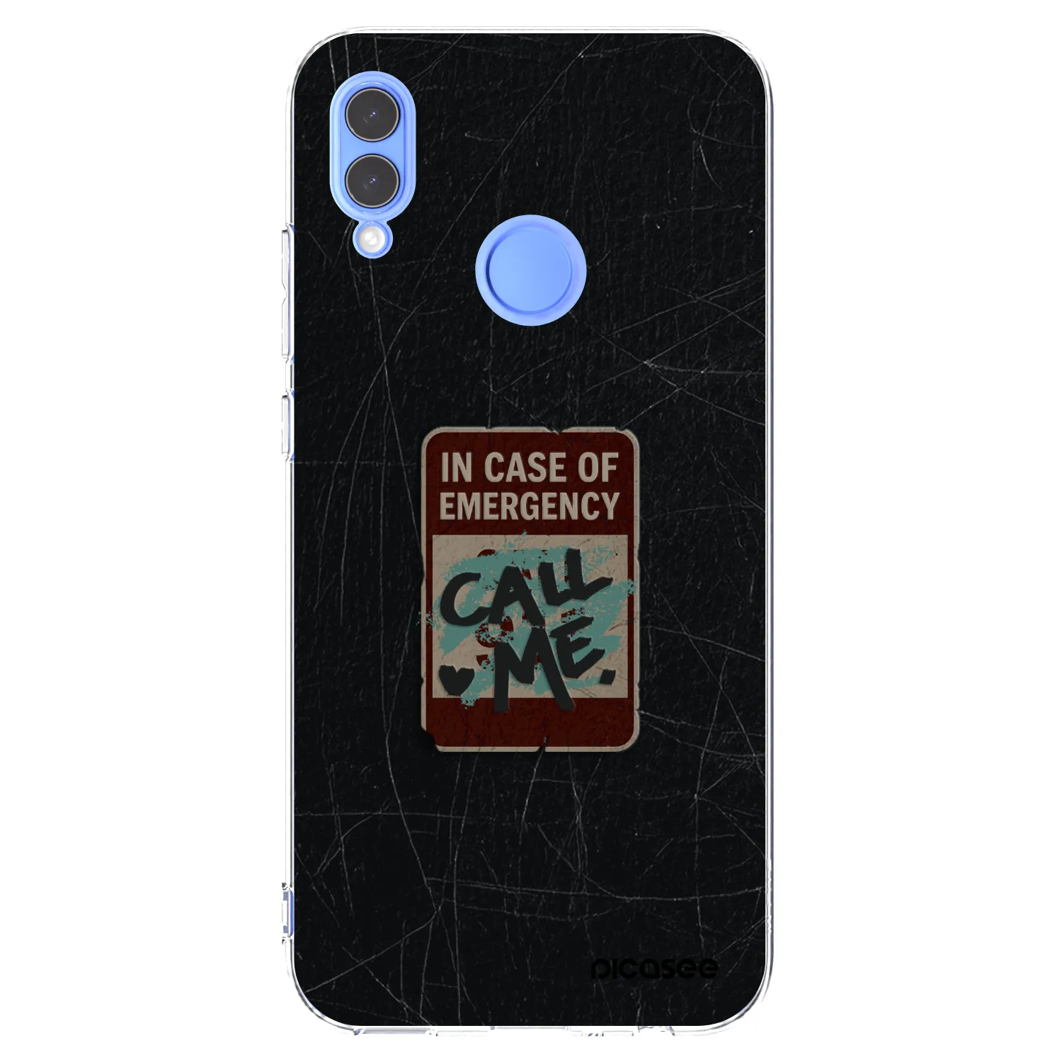 Silikónový prehľadný obal pre Huawei P Smart 2019 - EMERGENCY