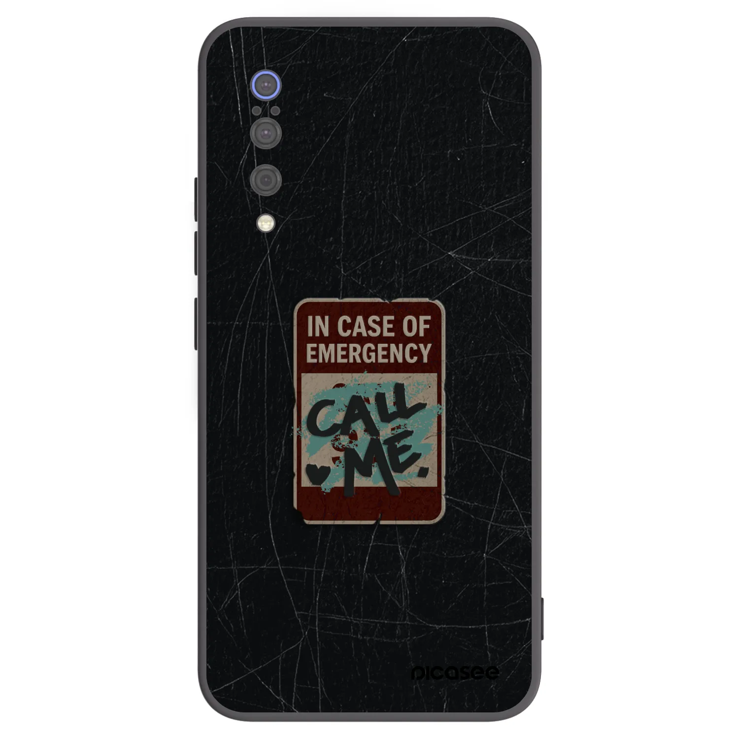 Picasee silikónový čierny obal pre Xiaomi Mi 9 - EMERGENCY