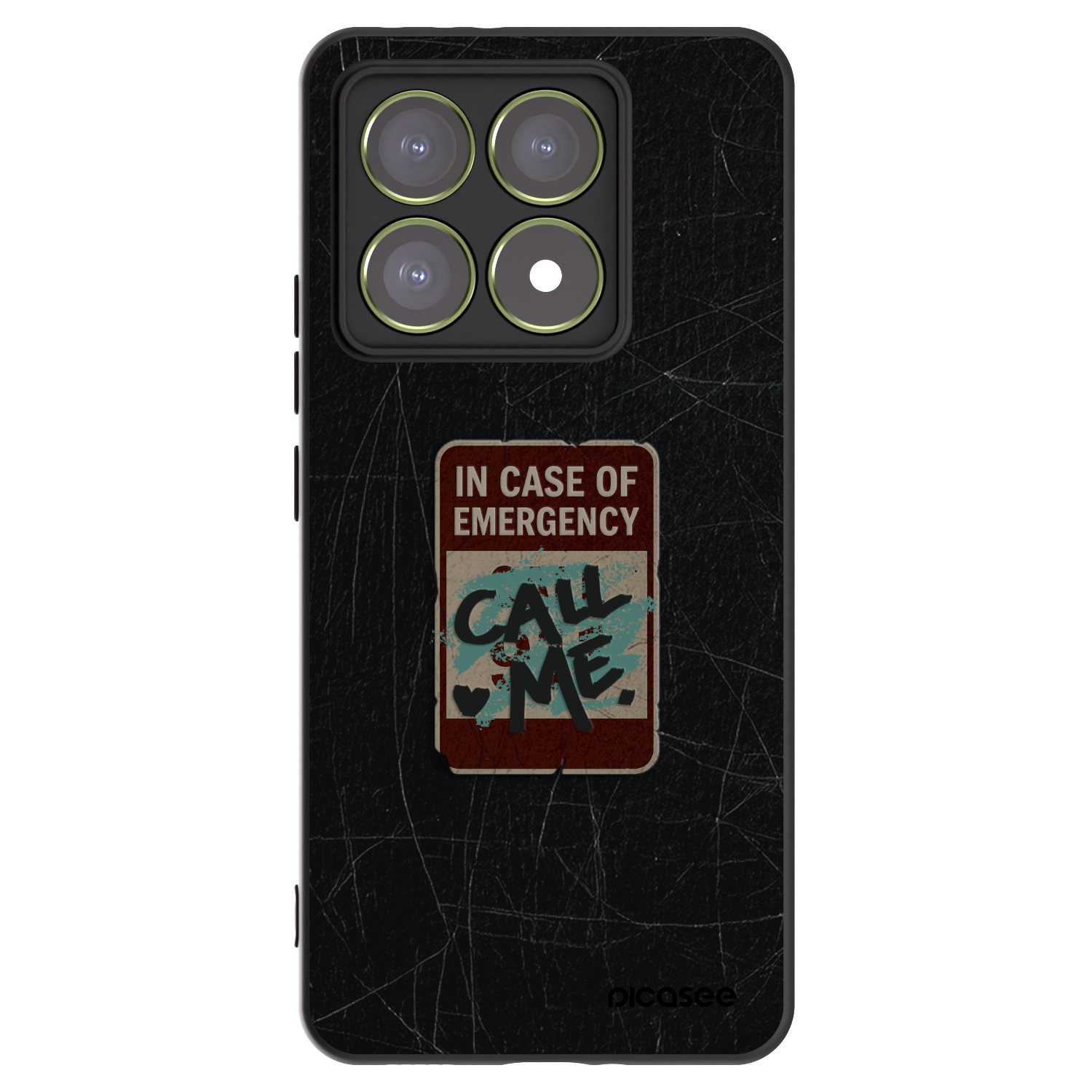 Picasee silikónový čierny obal pre Xiaomi 14T - EMERGENCY