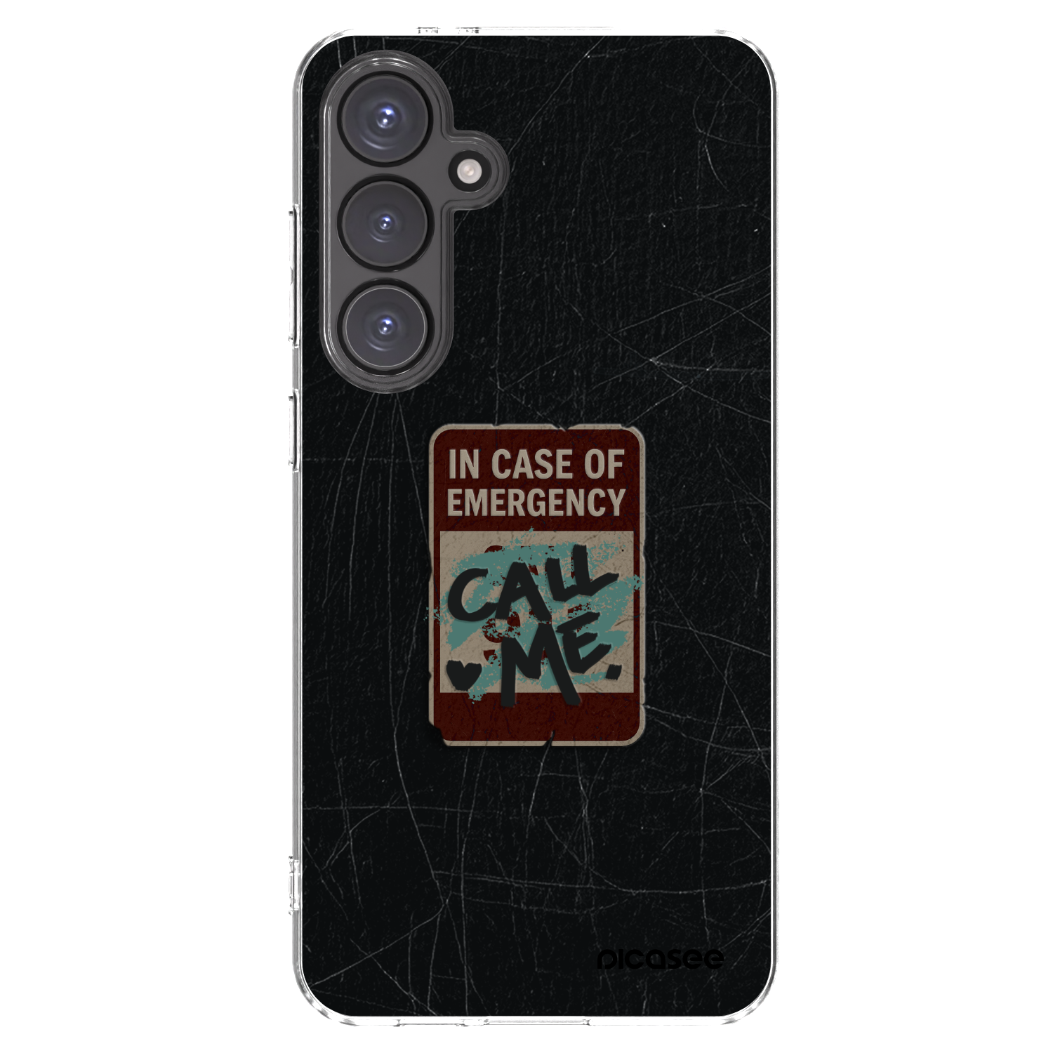 Picasee silikónový prehľadný obal pre Samsung Galaxy S24 FE S721B - EMERGENCY