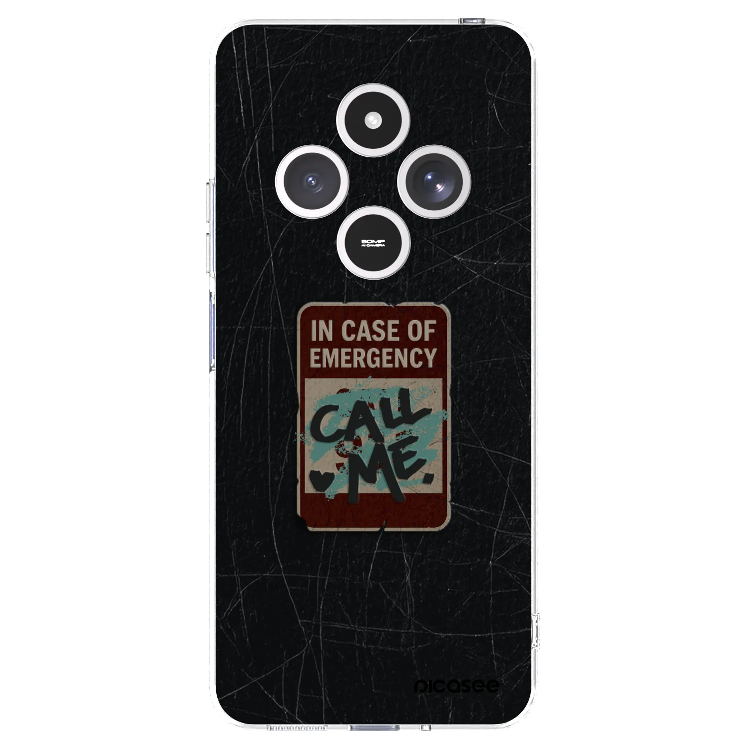 Picasee silikónový prehľadný obal pre Xiaomi Redmi 14C - EMERGENCY