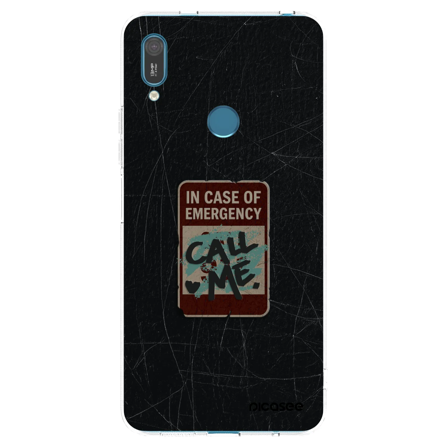 Picasee silikónový prehľadný obal pre Huawei Y7 2019 - EMERGENCY