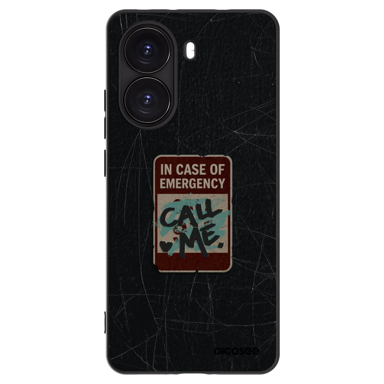 Picasee silikónový čierny obal pre Xiaomi Poco X7 Pro 5G - EMERGENCY