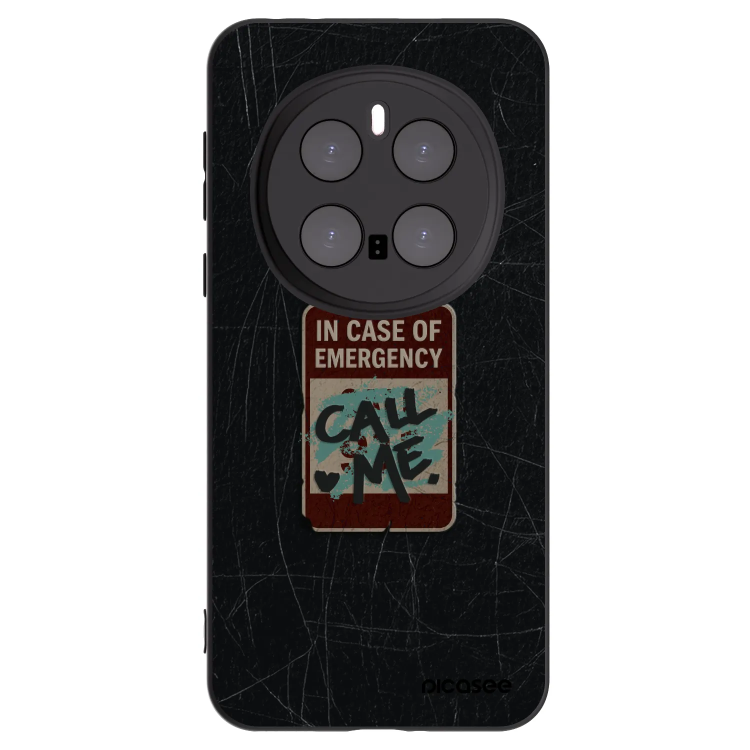 Picasee silikónový čierny obal pre Honor Magic7 Pro 5G - EMERGENCY