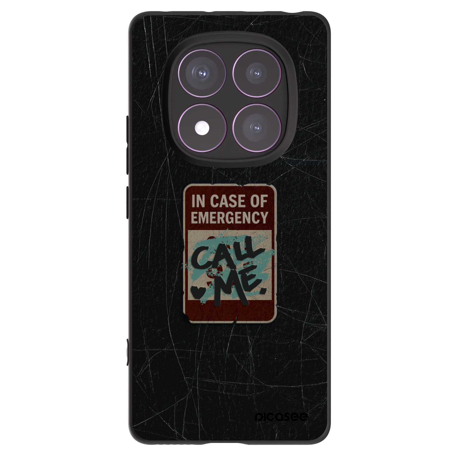 Silikónový čierny obal pre Xiaomi Redmi Note 14 Pro 4G - EMERGENCY