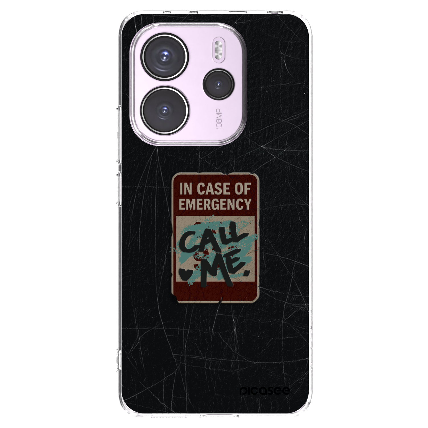 Silikónový prehľadný obal pre Xiaomi Redmi Note 14 4G - EMERGENCY