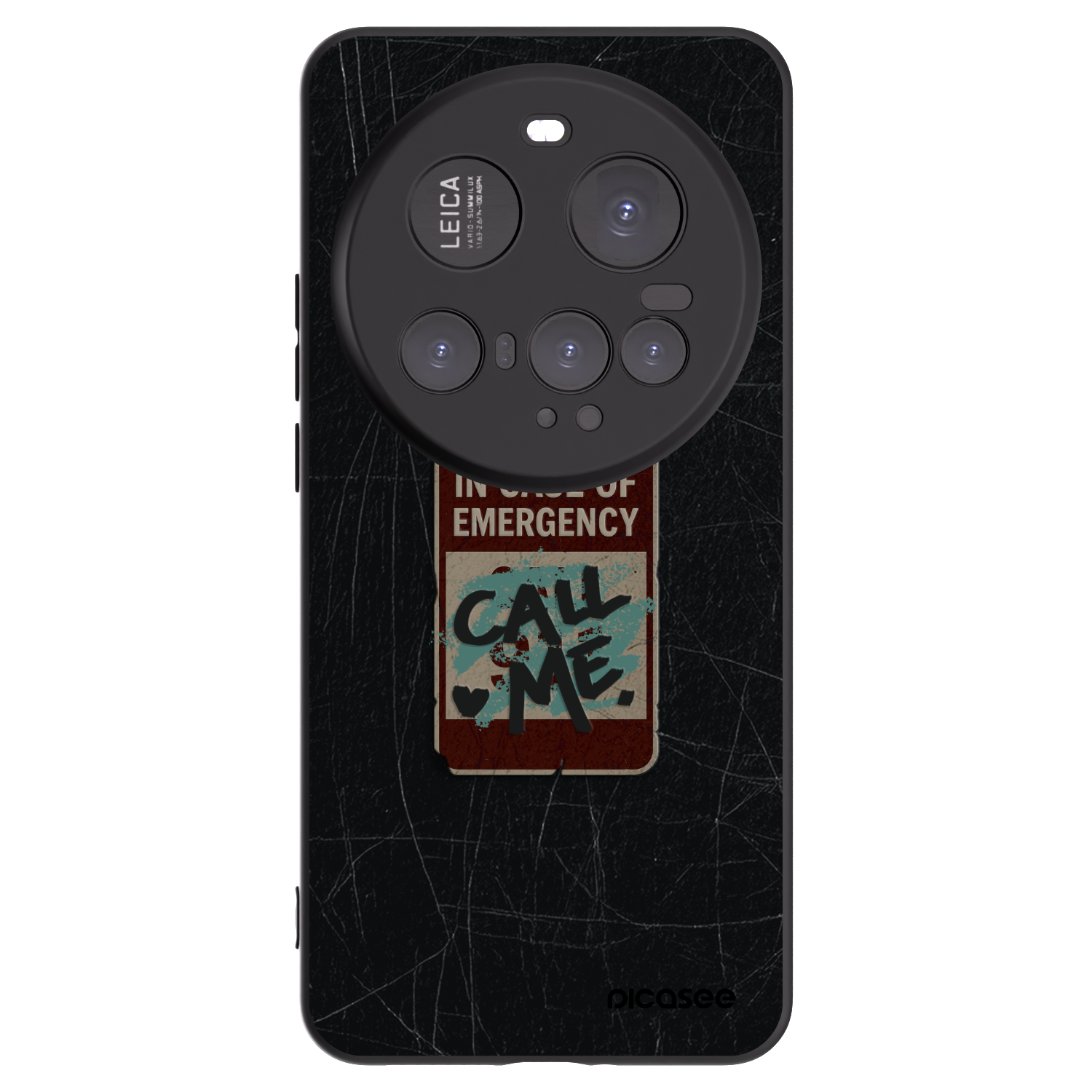 Picasee silikónový čierny obal pre Xiaomi 15 Ultra - EMERGENCY